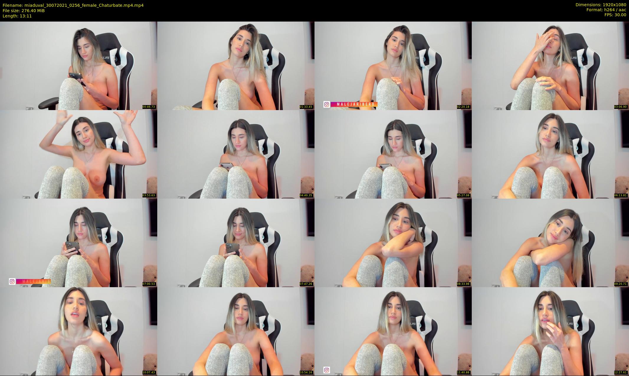 miaduval — 14 minute Chaturbate female cam show recording, 1080p, Jul 30, 2021