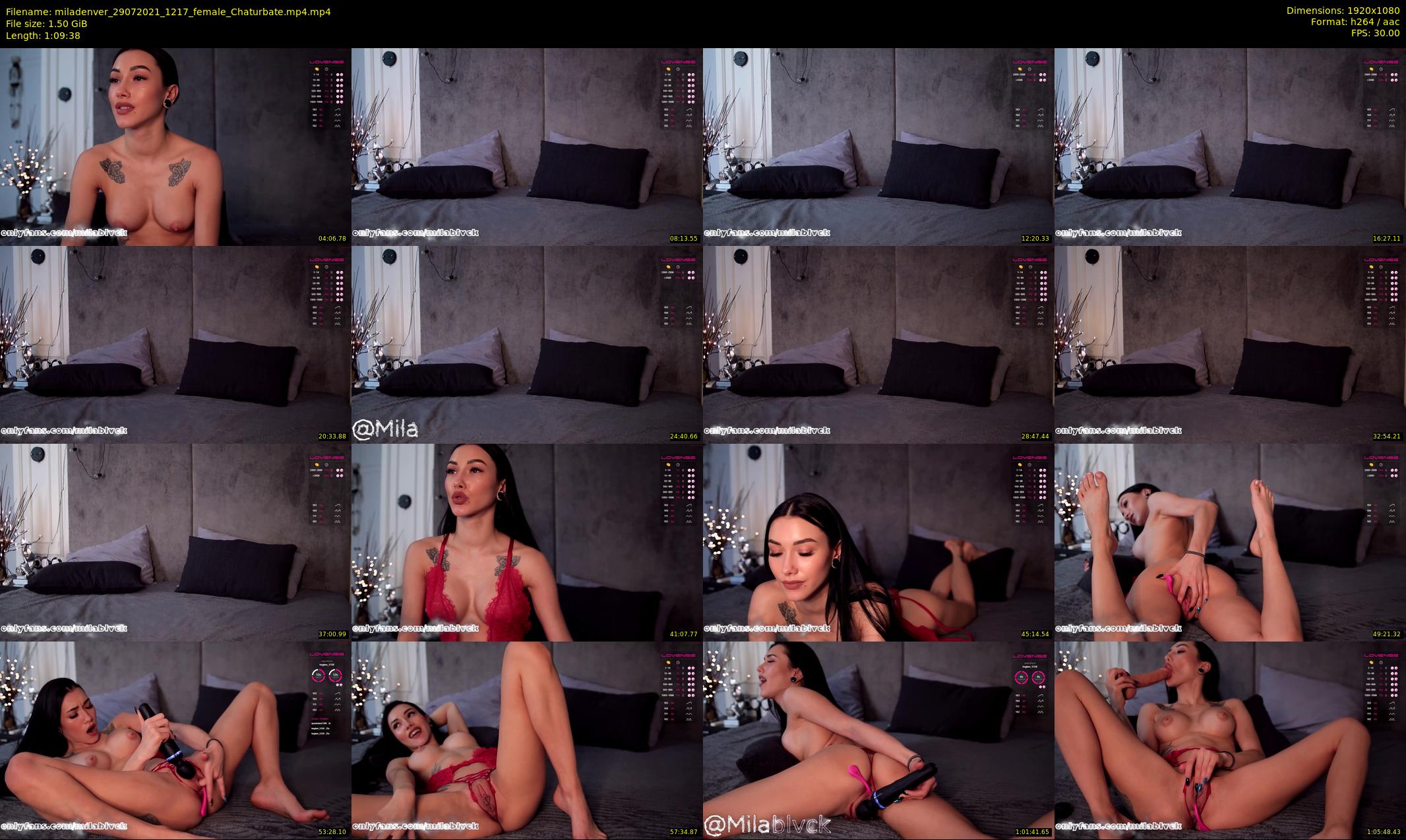 miladenver — 70 minute Chaturbate female cam show recording, 1080p, Jul 29, 2021