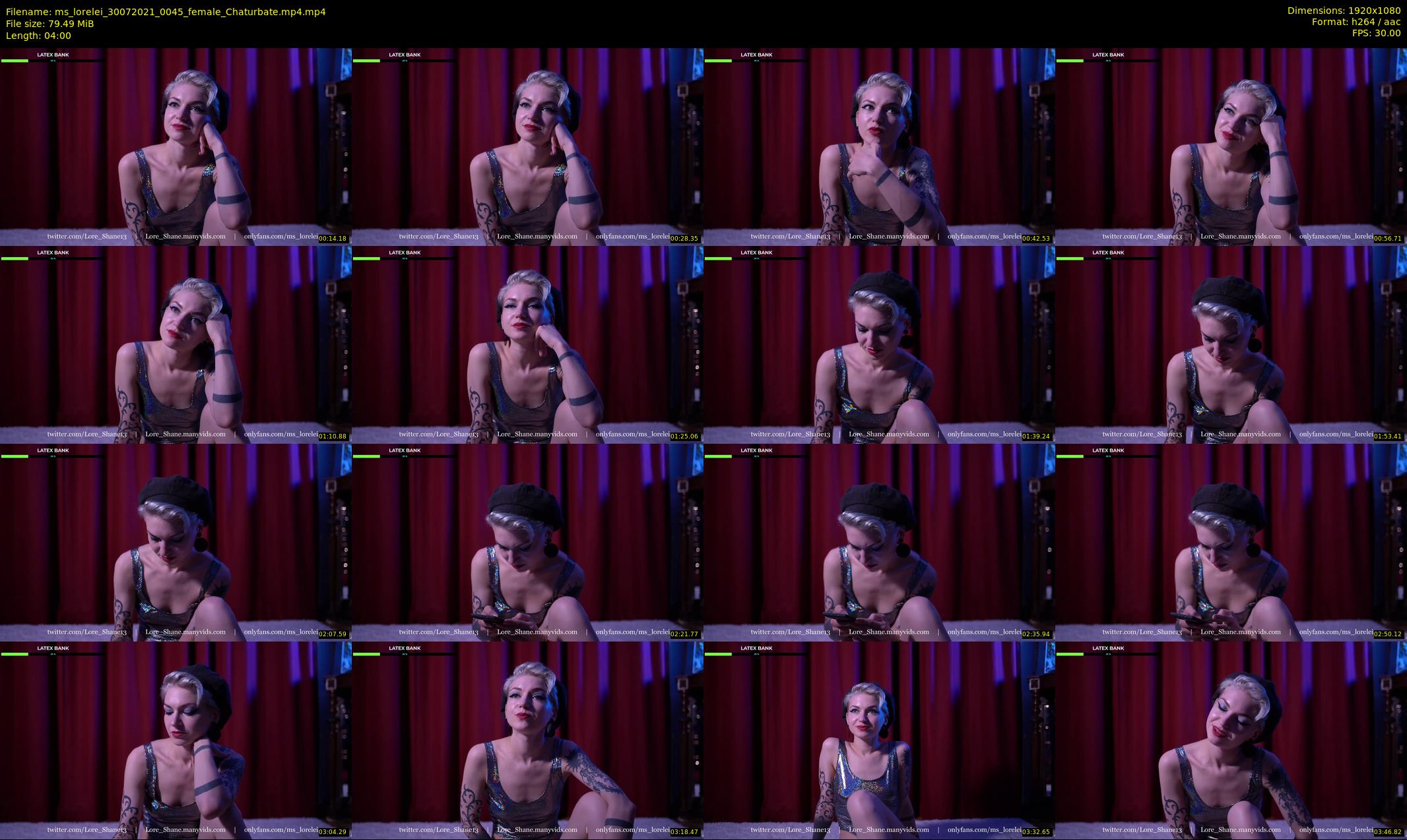 ms_lorelei — 4 minute Chaturbate female cam show recording, 1080p, Jul 30, 2021
