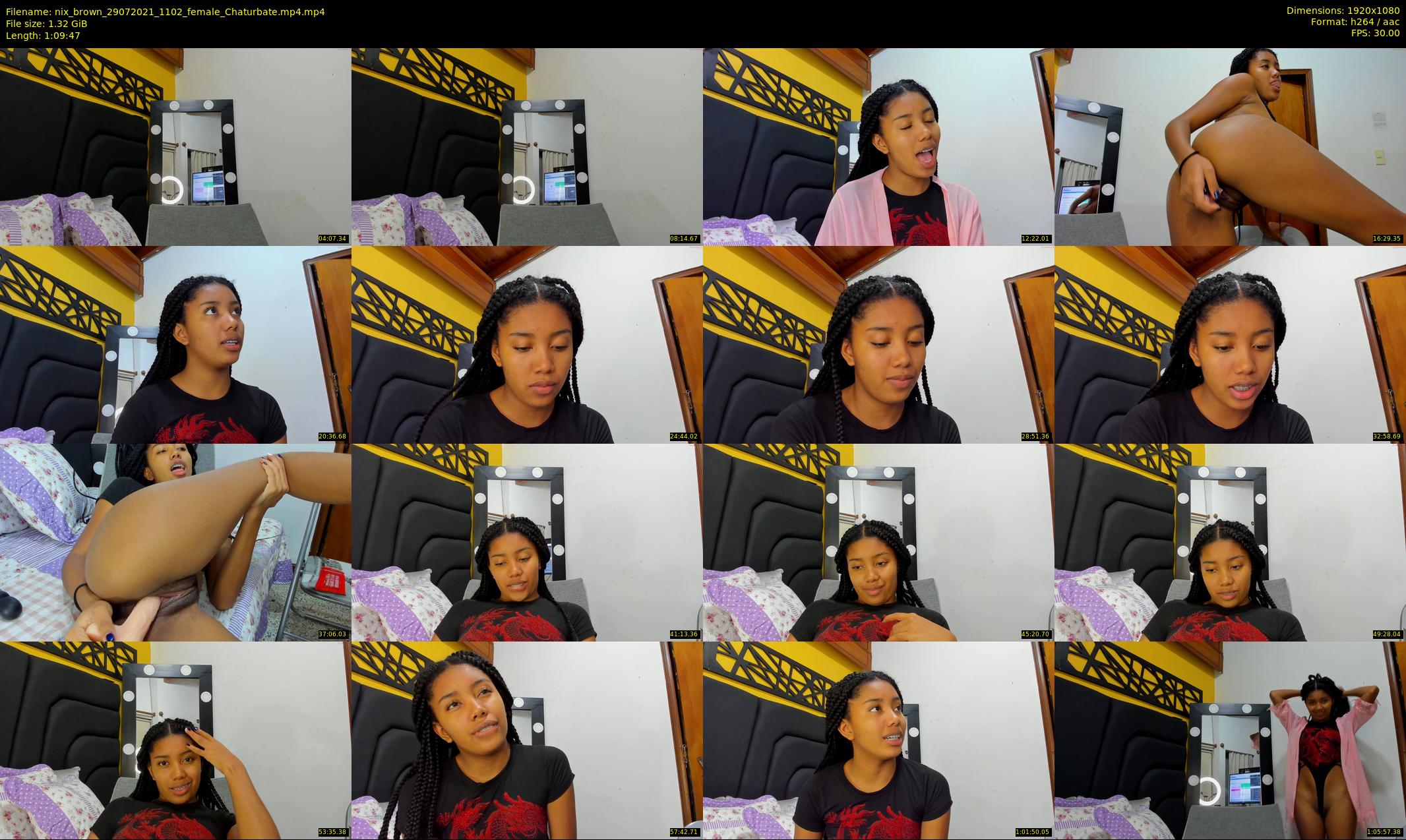 nix_brown — 70 minute Chaturbate female cam show recording, 1080p, Jul 29, 2021