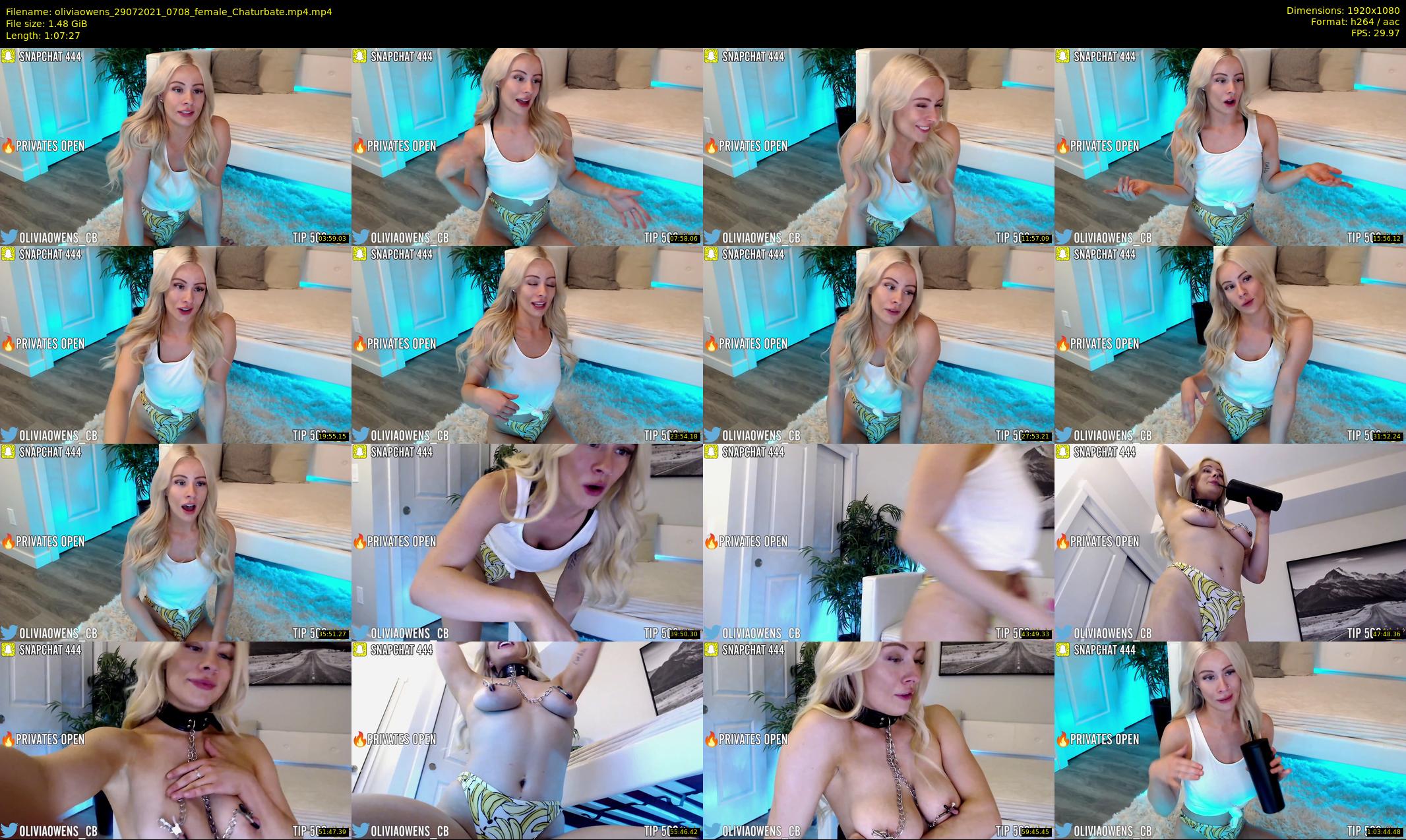 oliviaowens — 68 minute Chaturbate female cam show recording, 1080p, Jul 29, 2021