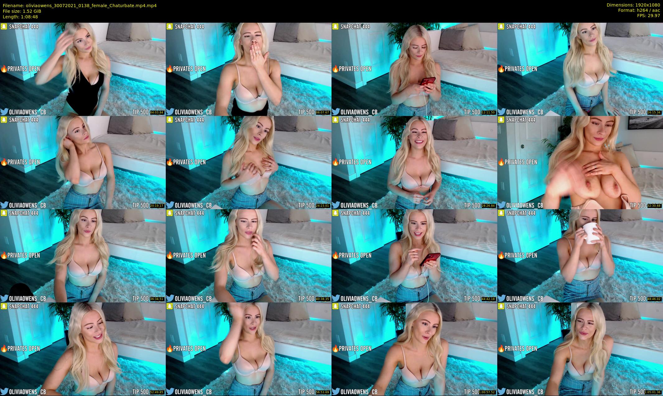 oliviaowens — 69 minute Chaturbate female cam show recording, 1080p, Jul 30, 2021