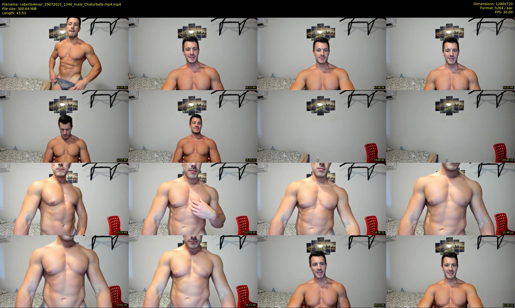 roberto4ever — 44 minute Chaturbate male cam show recording, 720p, Jul 29, 2021