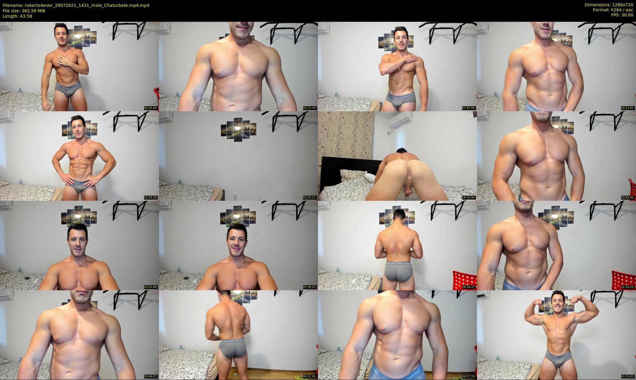 roberto4ever — 44 minute Chaturbate male cam show recording, 720p, Jul 29, 2021