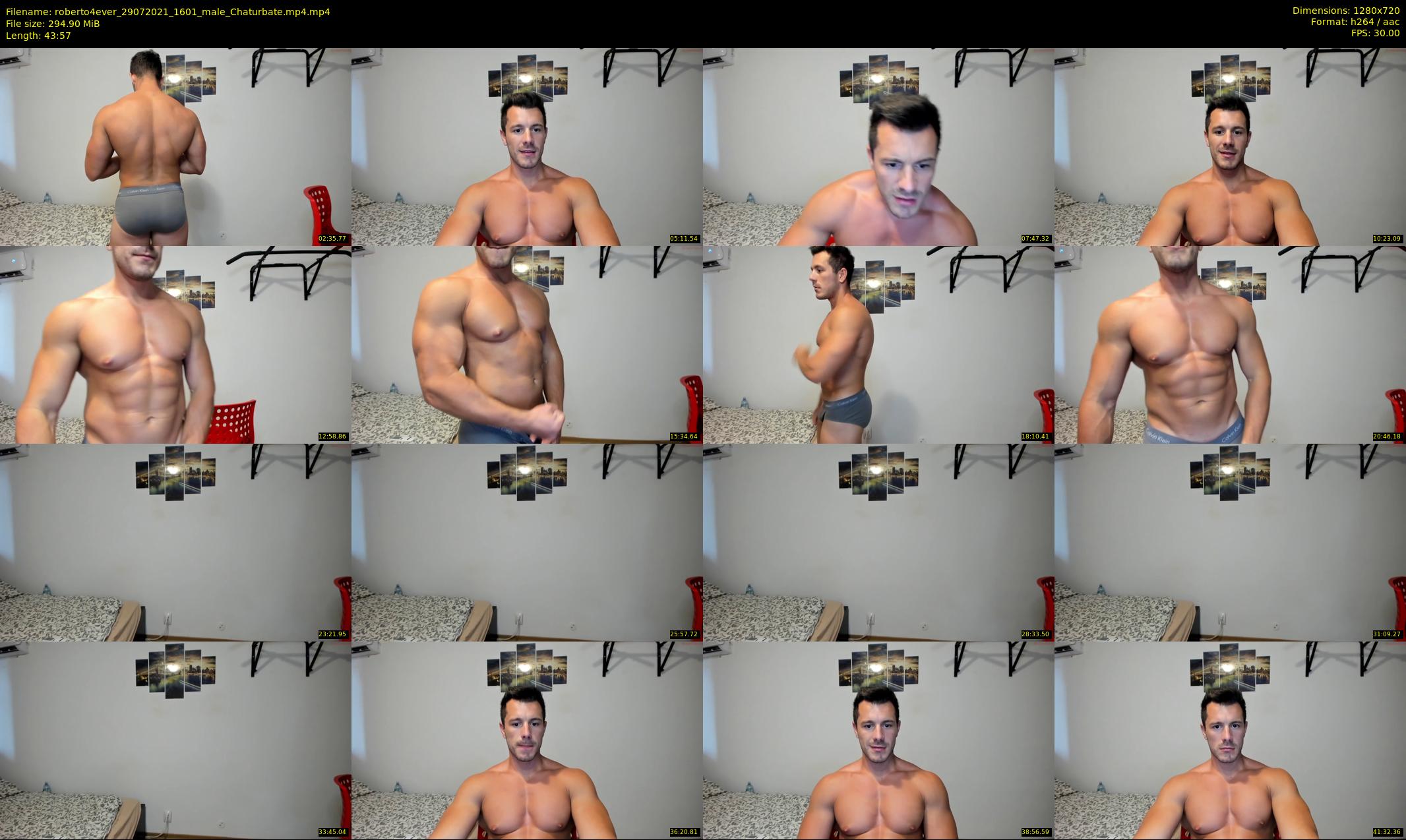 roberto4ever — 44 minute Chaturbate male cam show recording, 720p, Jul 29, 2021