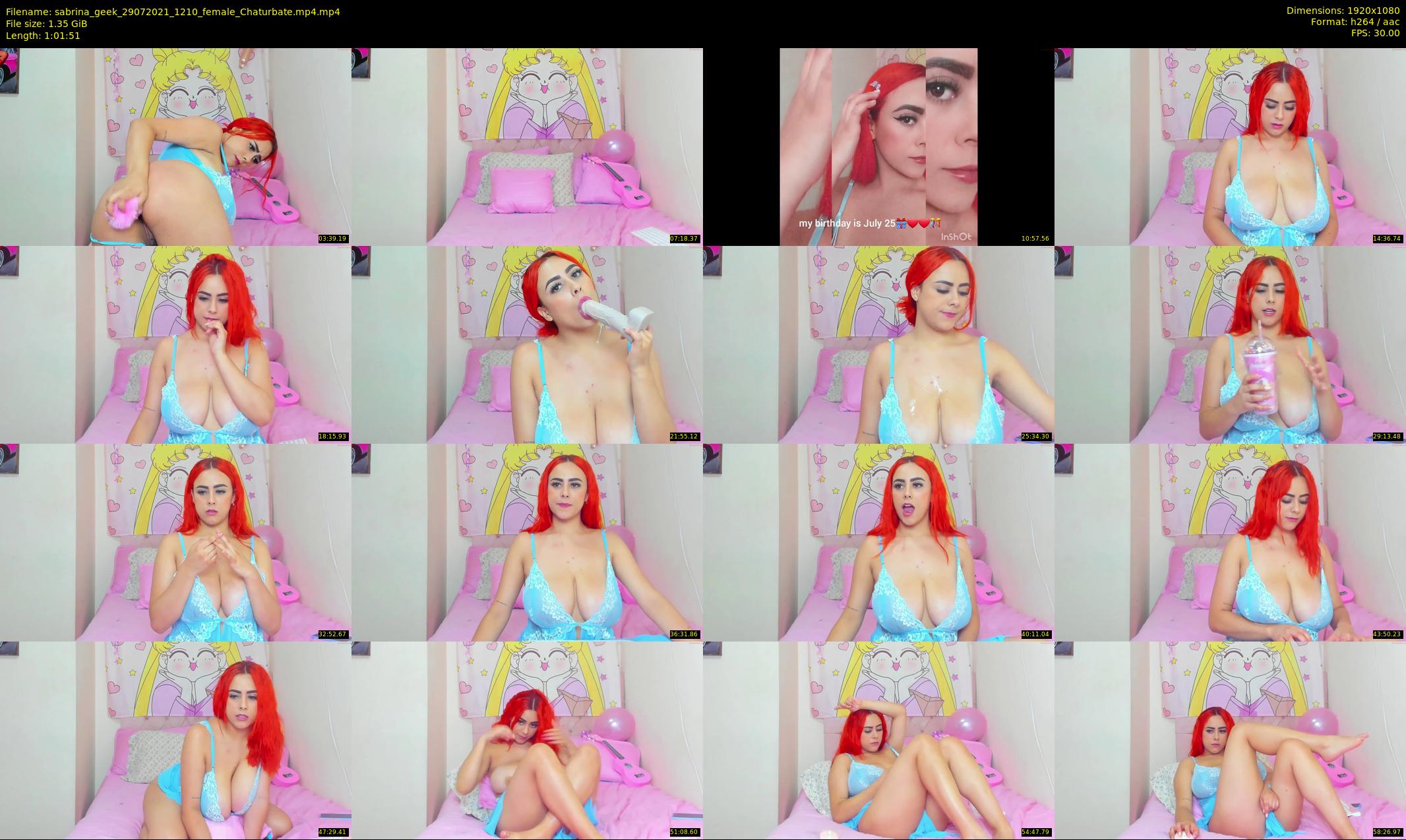 sabrina_geek — 62 minute Chaturbate female cam show recording, 1080p, Jul 29, 2021