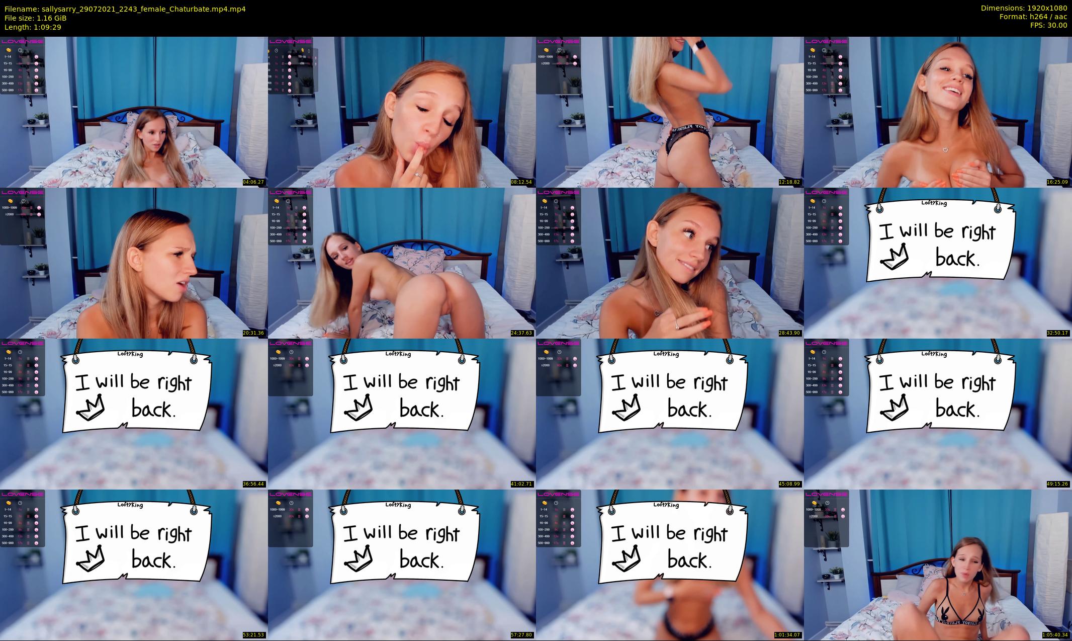sallysarry — 70 minute Chaturbate couple cam show recording, 1080p, Jul 29, 2021