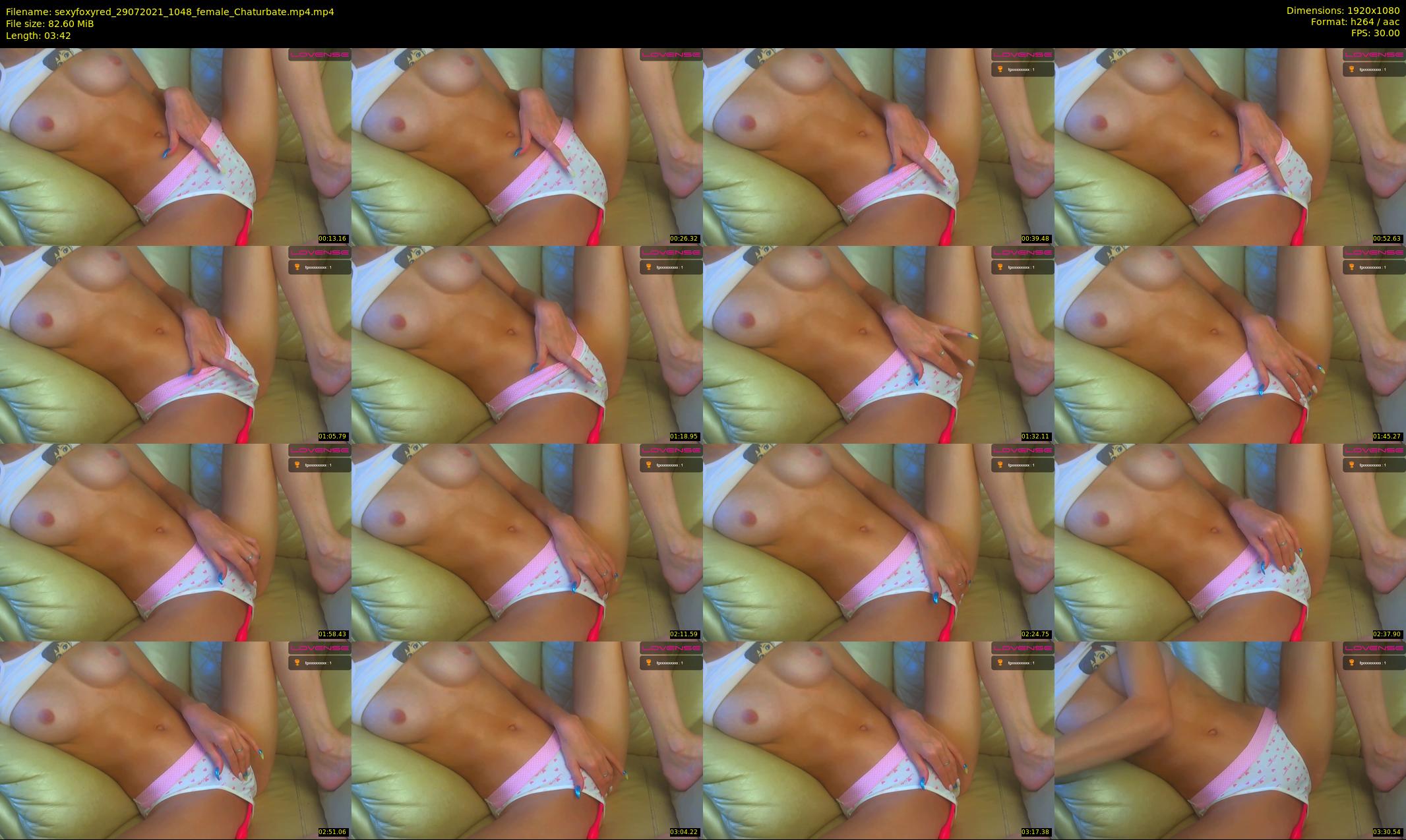 sexyfoxyred — 4 minute Chaturbate female cam show recording, 1080p, Jul 29, 2021