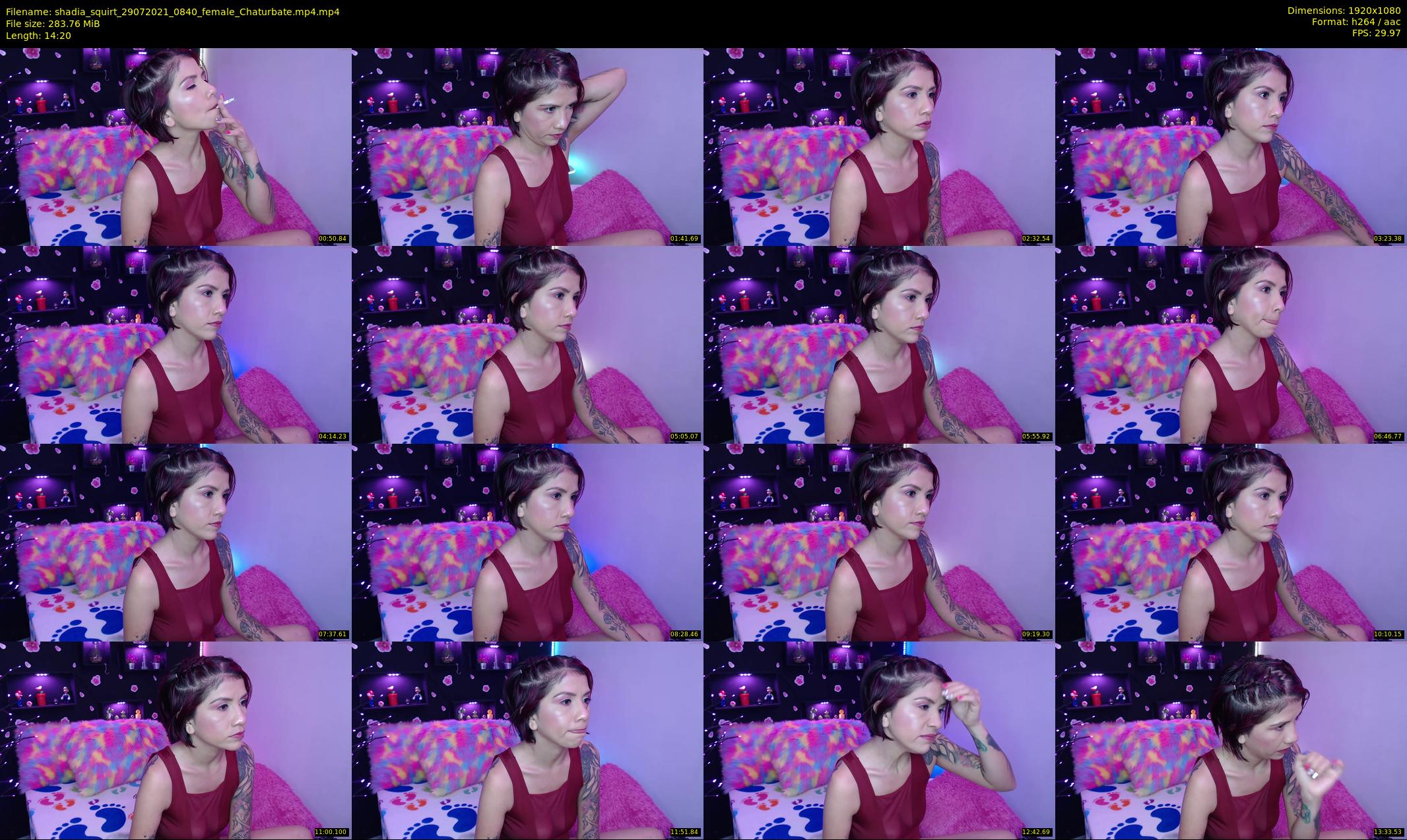 shadia_squirt — 15 minute Chaturbate female cam show recording, 1080p, Jul 29, 2021