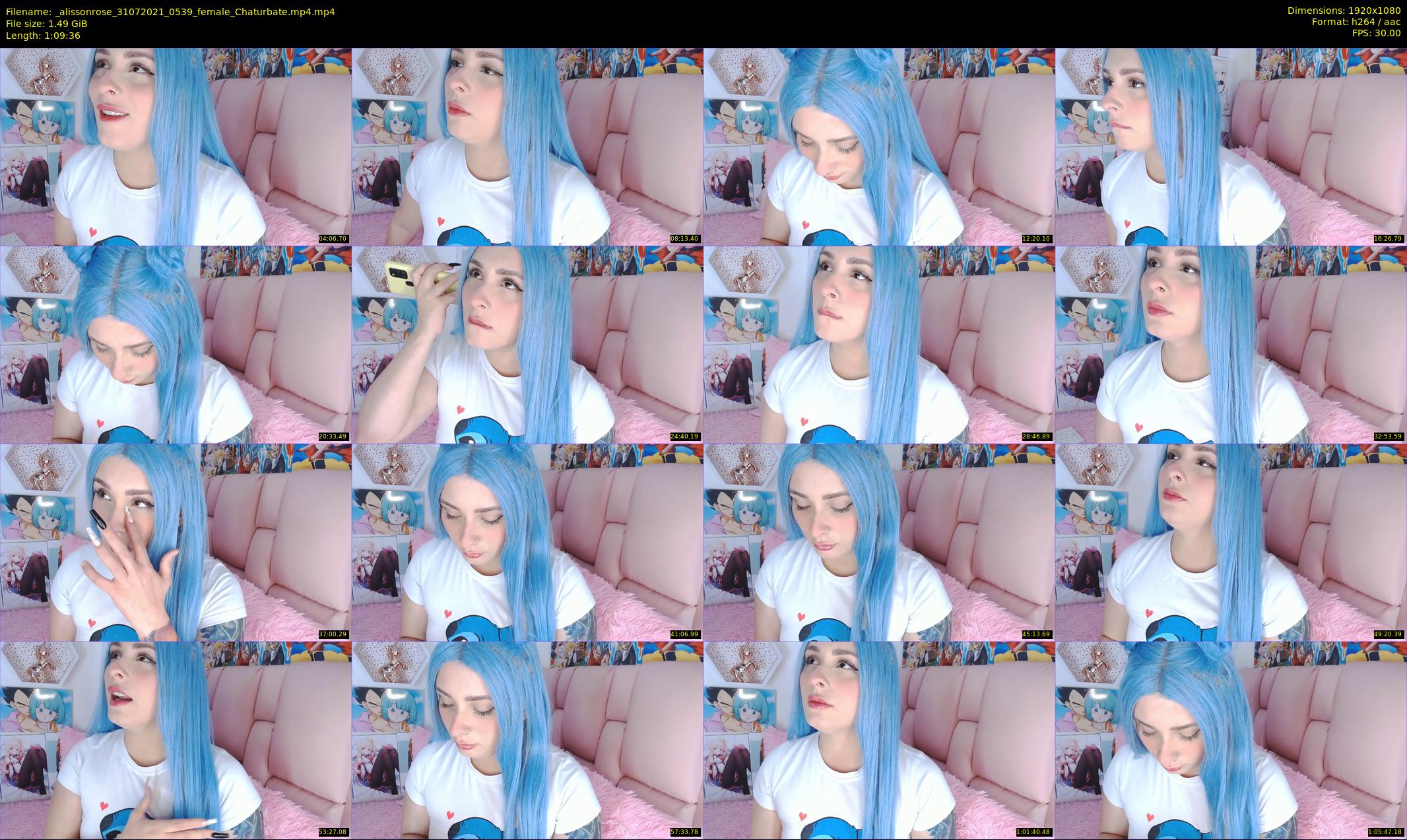 _alissonrose — 70 minute Chaturbate female cam show recording, 1080p, Jul 31, 2021