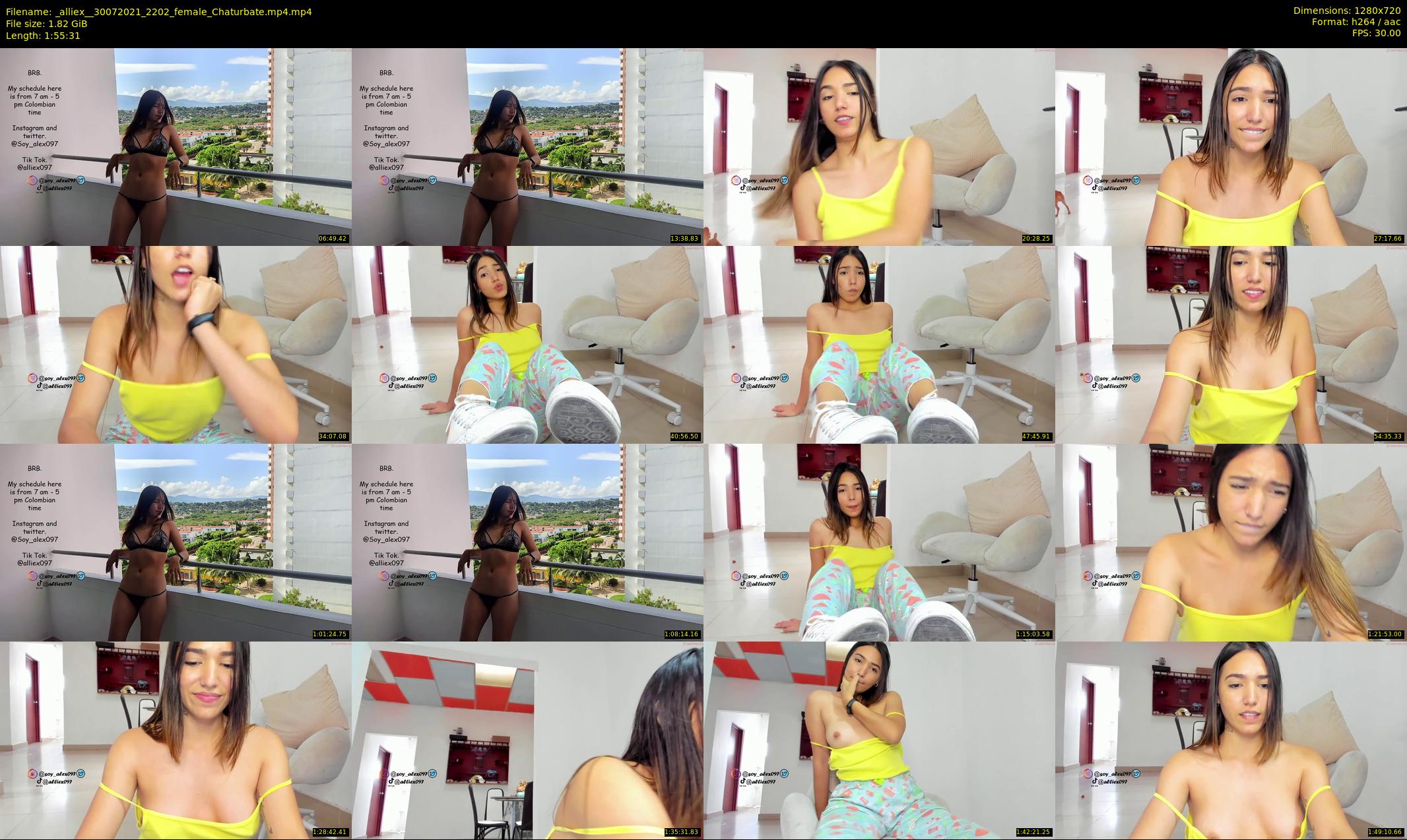 _alliex_ — 116 minute Chaturbate female cam show recording, 720p, Jul 30, 2021