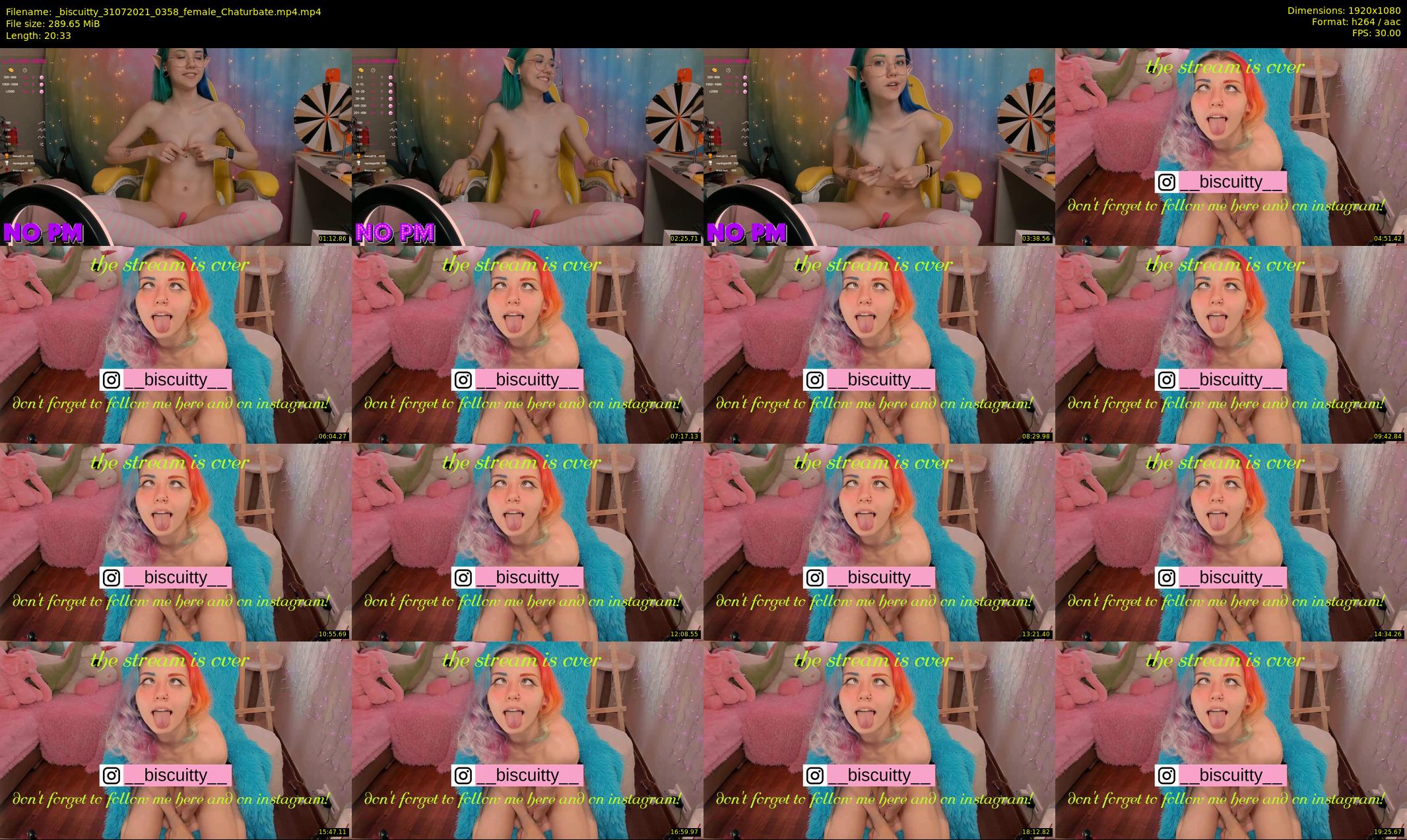 _biscuitty — 21 minute Chaturbate female cam show recording, 1080p, Jul 31, 2021