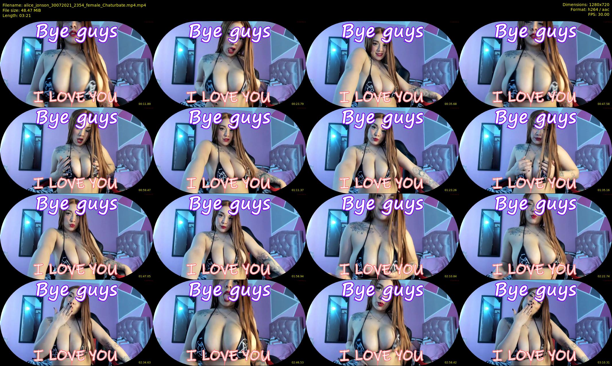 alice_jonson — 4 minute Chaturbate female cam show recording, 720p, Jul 30, 2021