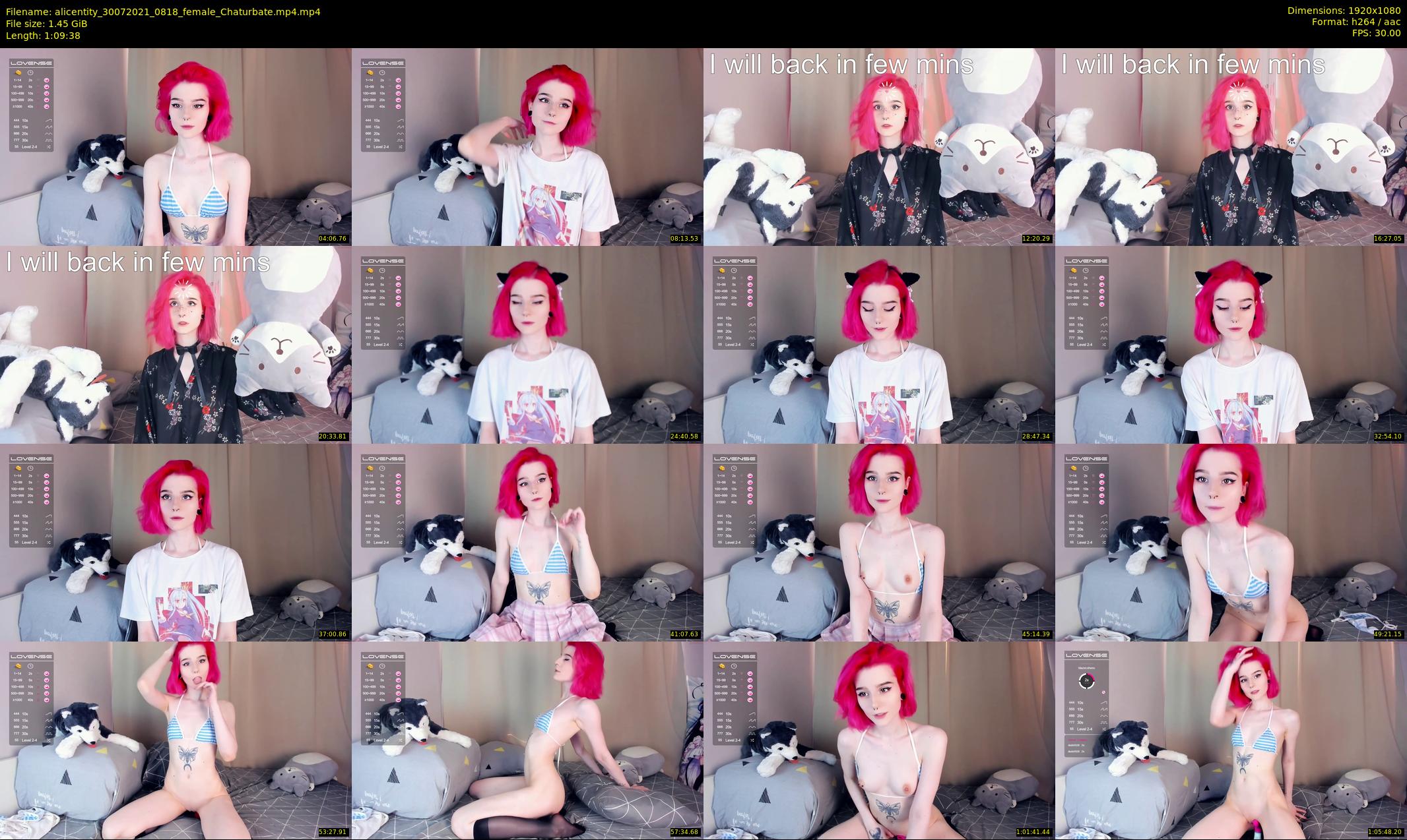 alicentity — 70 minute Chaturbate female cam show recording, 1080p, Jul 30, 2021
