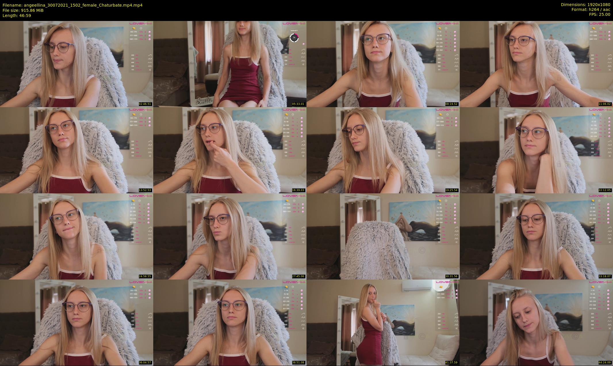 angeellina — 47 minute Chaturbate female cam show recording, 1080p, Jul 30, 2021