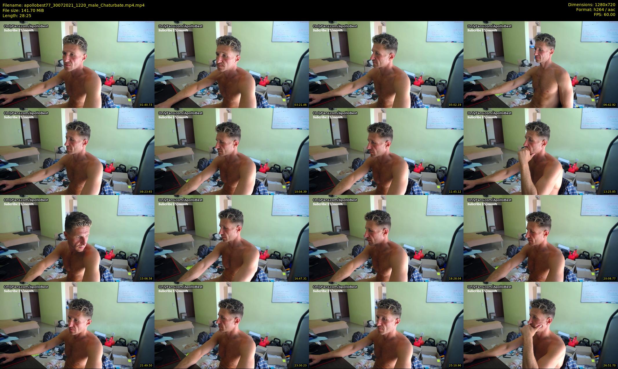apollobest77 — 29 minute Chaturbate male cam show recording, 720p, Jul 30, 2021