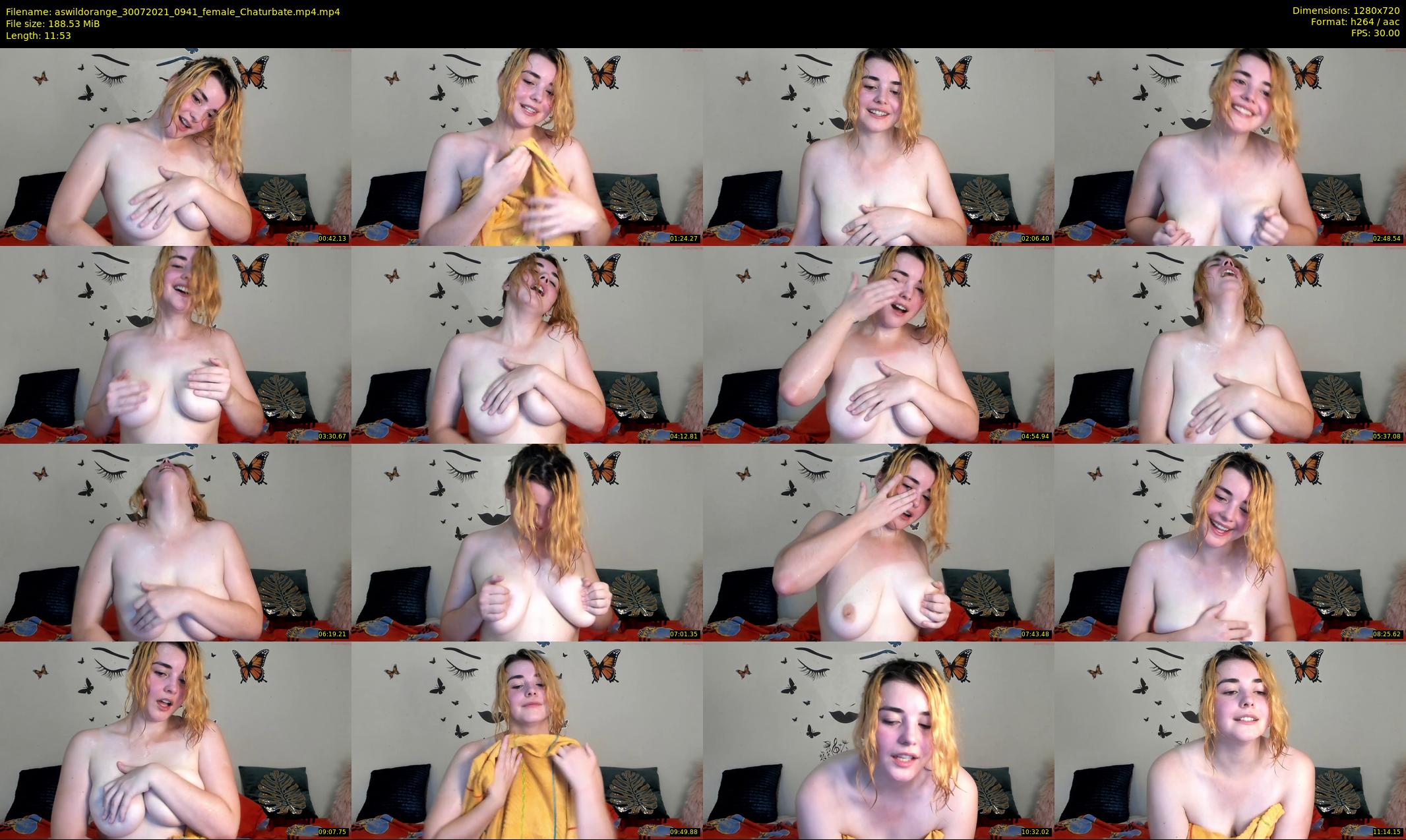 aswildorange — 12 minute Chaturbate female cam show recording, 720p, Jul 30, 2021