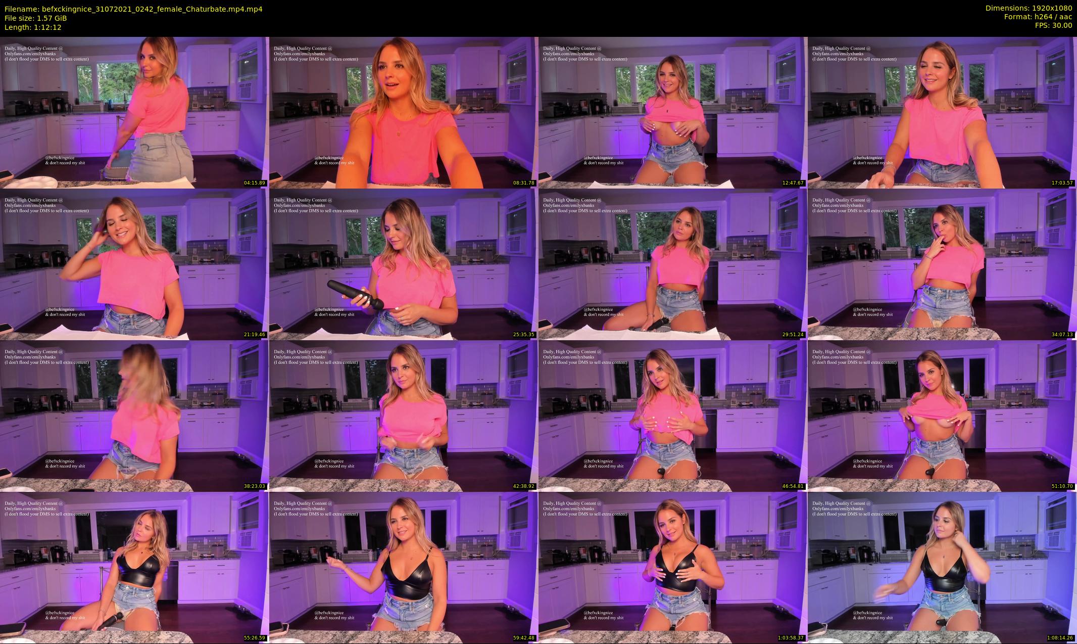 befxckingnice — 73 minute Chaturbate female cam show recording, 1080p, Jul 31, 2021