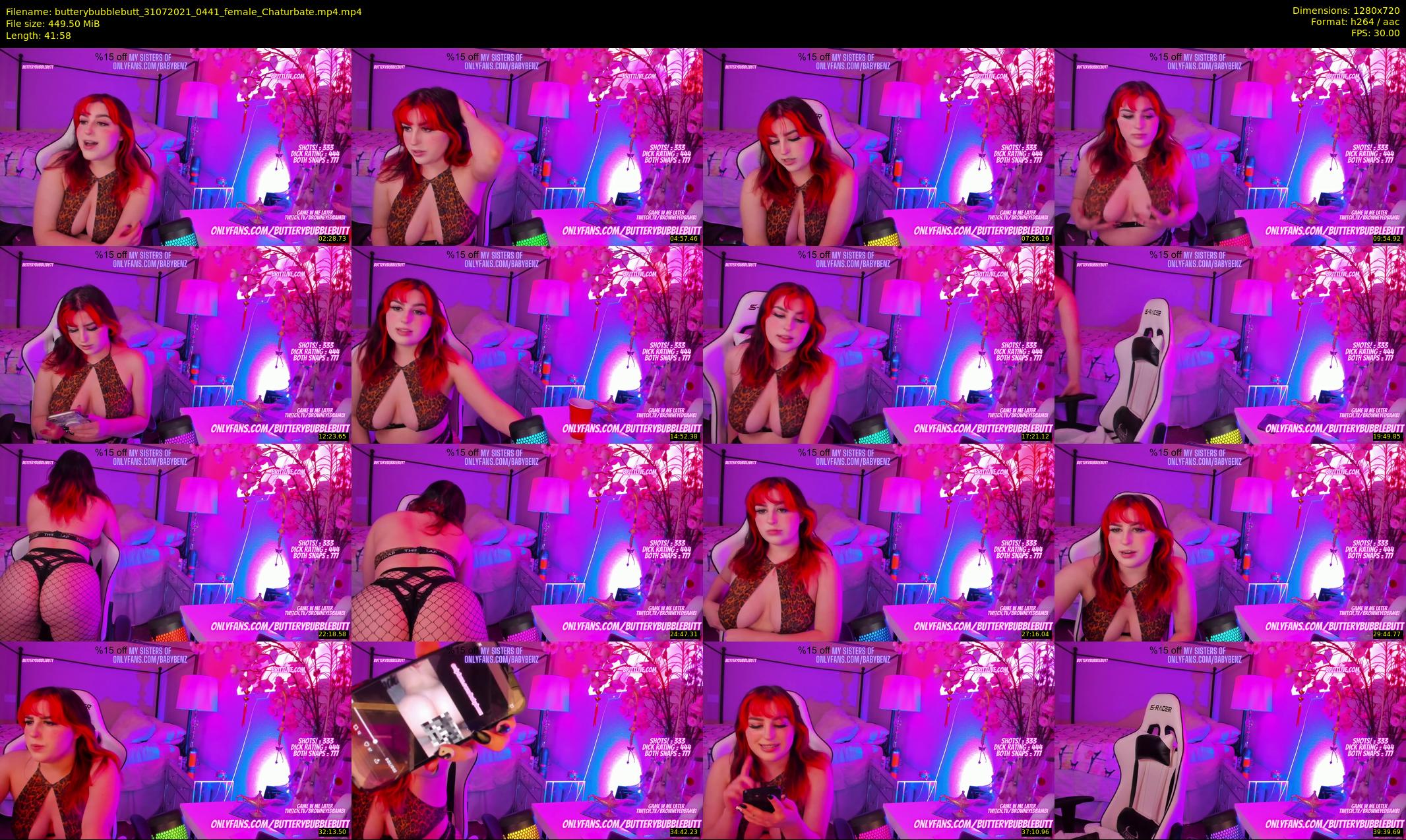 butterybubblebutt — 42 minute Chaturbate couple cam show recording, 720p, Jul 31, 2021