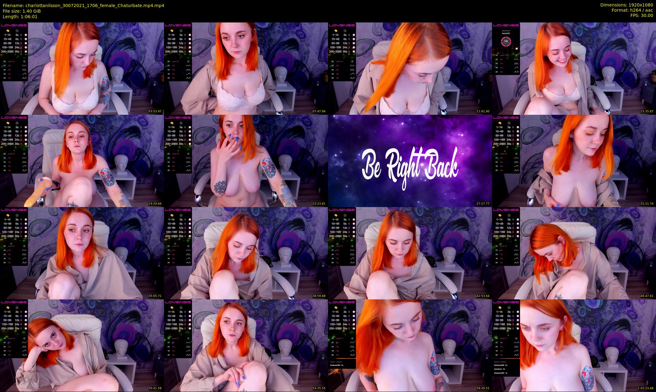 charlottanilsson — 67 minute Chaturbate female cam show recording, 1080p, Jul 30, 2021