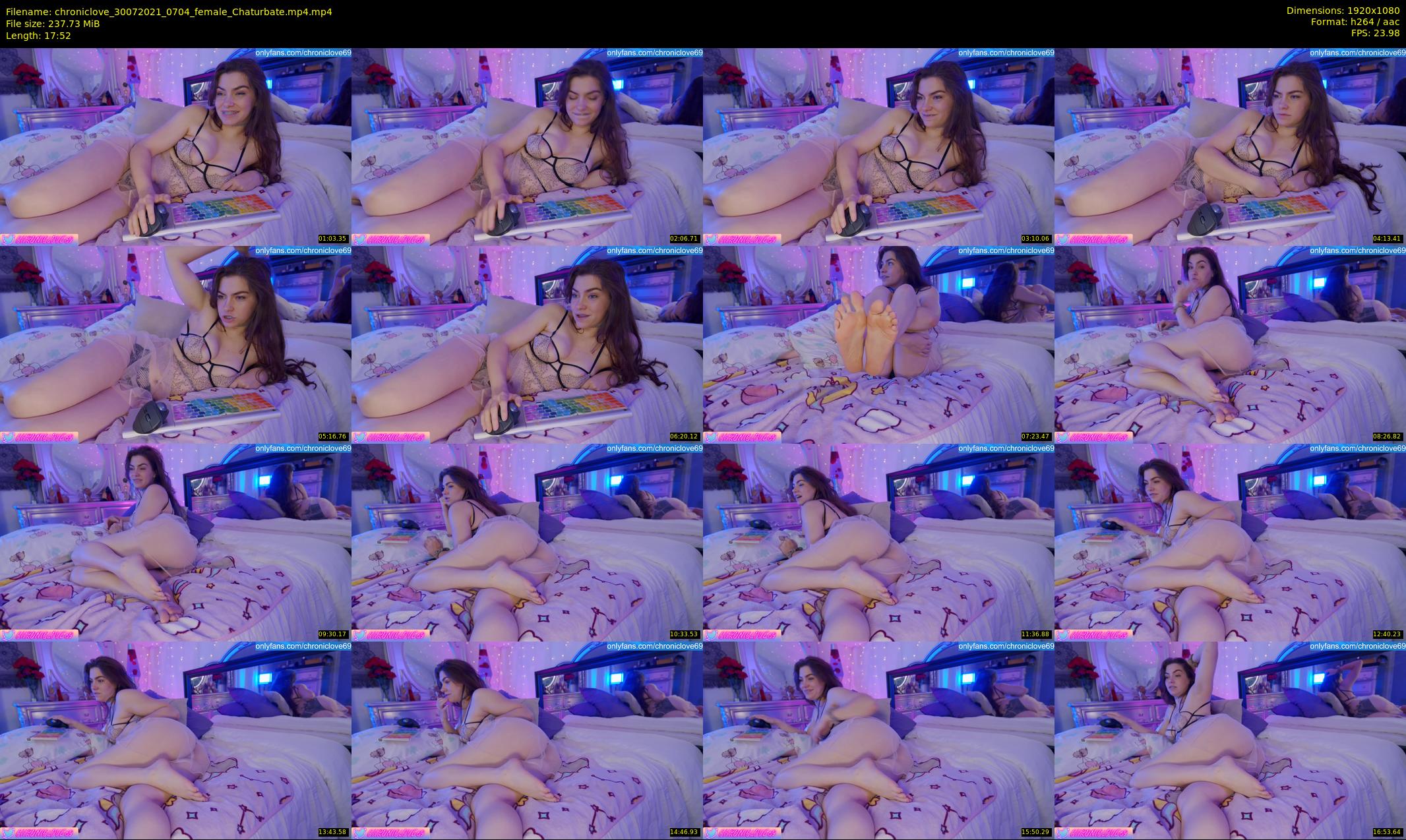 chroniclove — 18 minute Chaturbate female cam show recording, 1080p, Jul 30, 2021
