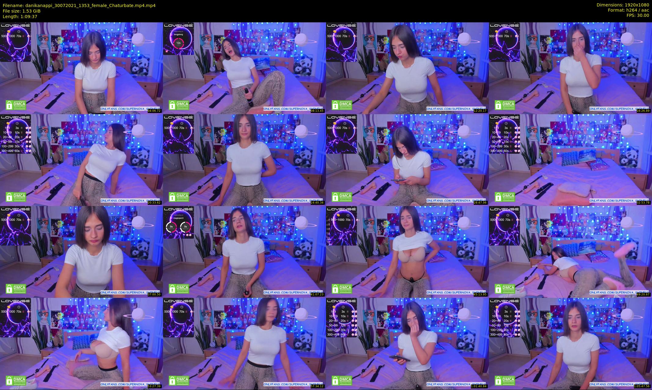 danikanappi — 70 minute Chaturbate female cam show recording, 1080p, Jul 30, 2021