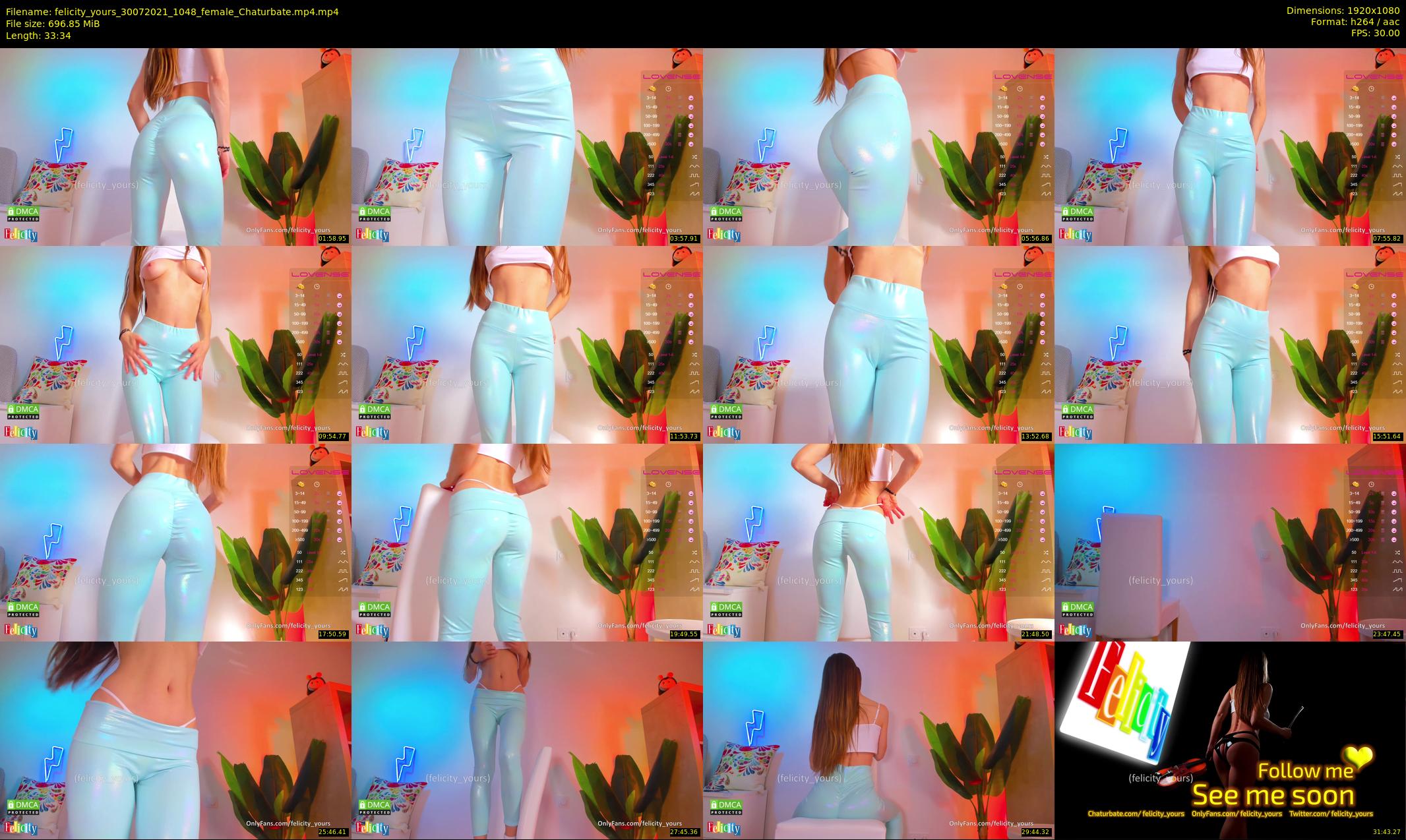 felicity_yours — 34 minute Chaturbate female cam show recording, 1080p, Jul 30, 2021