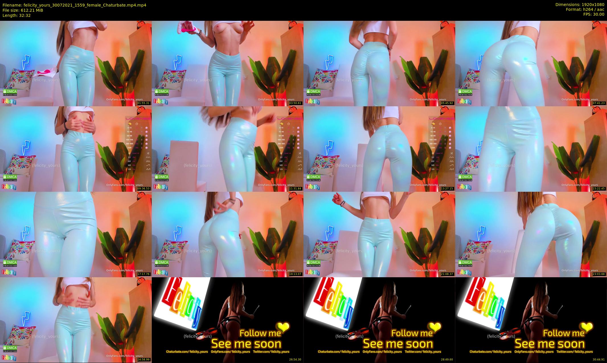 felicity_yours — 33 minute Chaturbate female cam show recording, 1080p, Jul 30, 2021