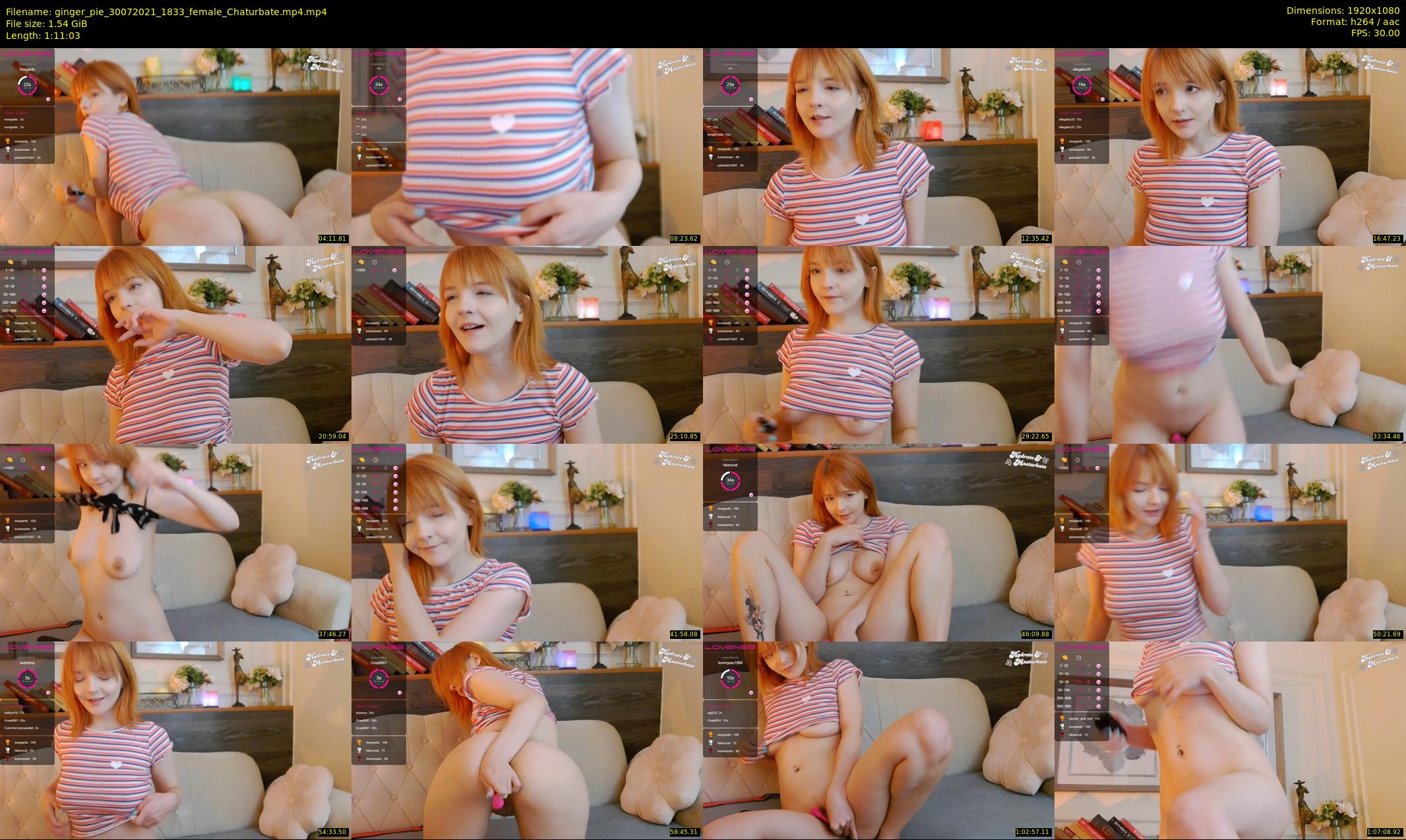 ginger_pie — 72 minute Chaturbate female cam show recording, 1080p, Jul 30, 2021