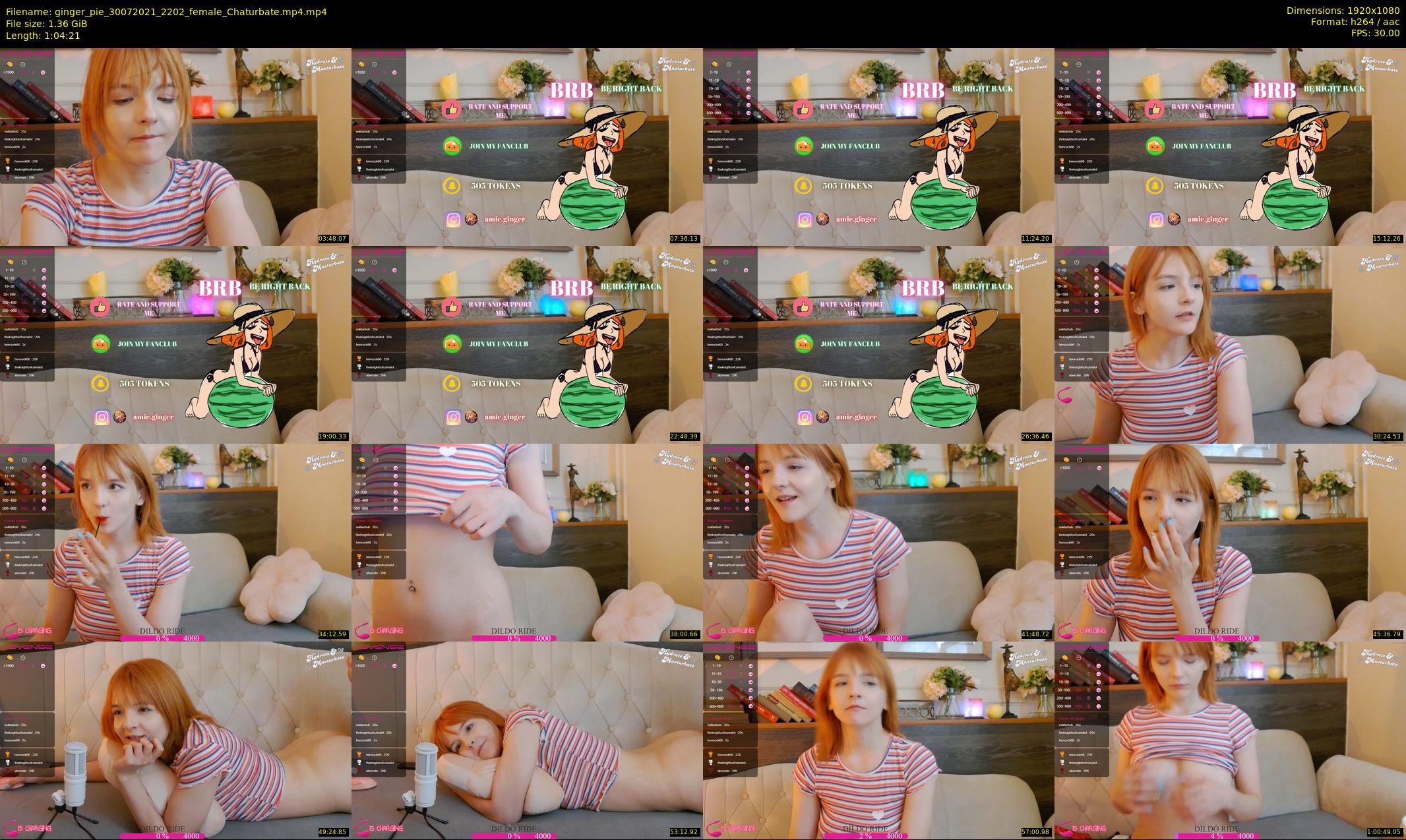 ginger_pie — 65 minute Chaturbate female cam show recording, 1080p, Jul 30, 2021