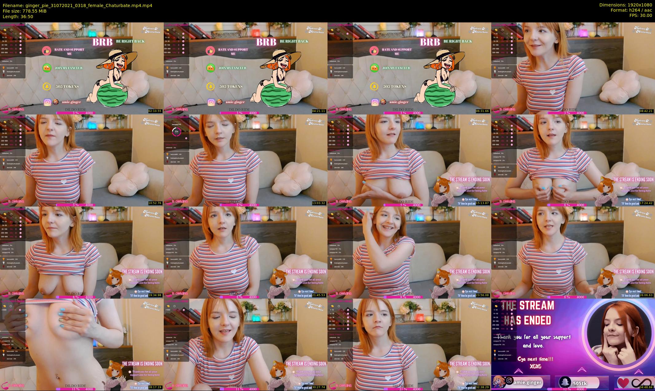 ginger_pie — 37 minute Chaturbate female cam show recording, 1080p, Jul 31, 2021