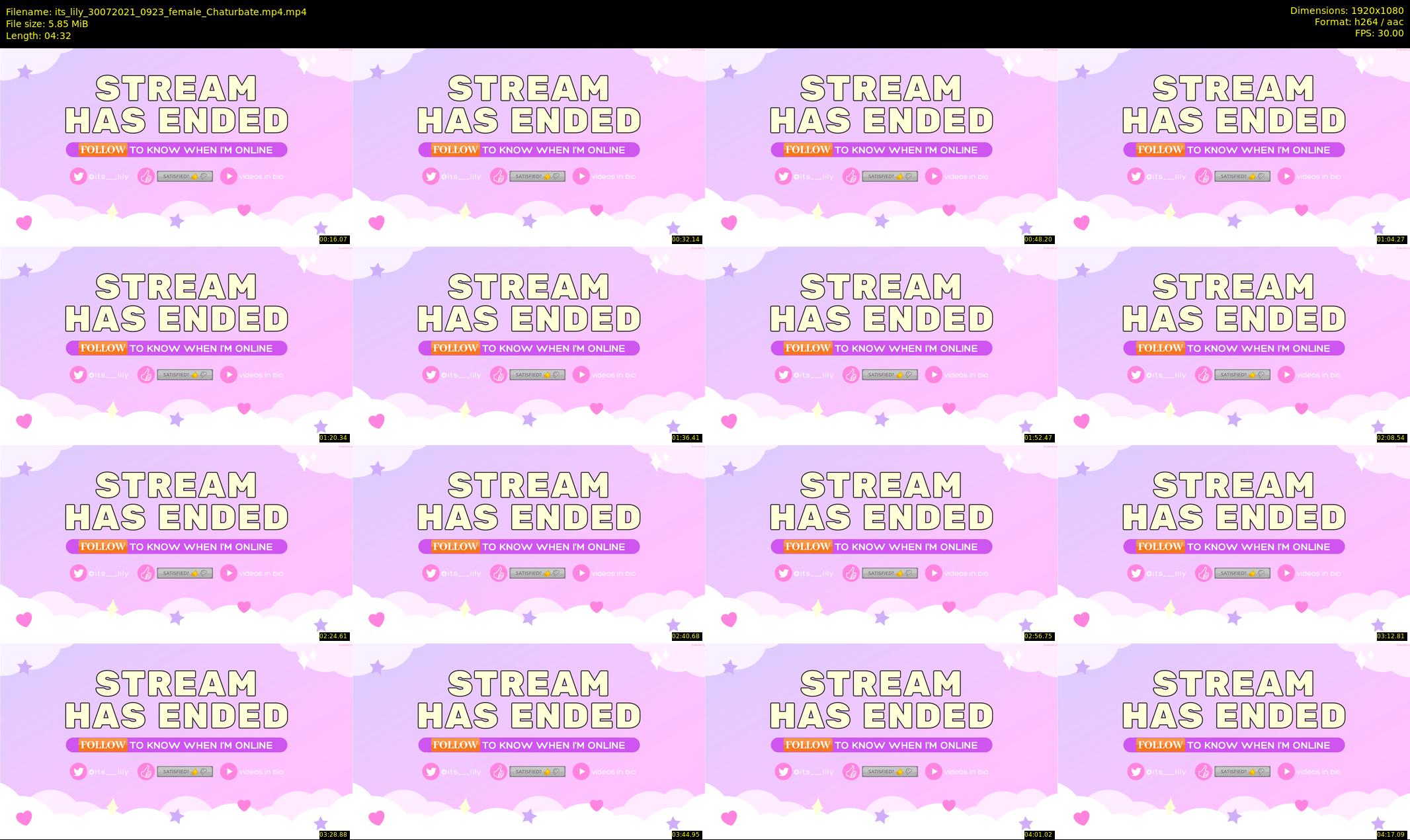 its_lily — 5 minute Chaturbate female cam show recording, 1080p, Jul 30, 2021