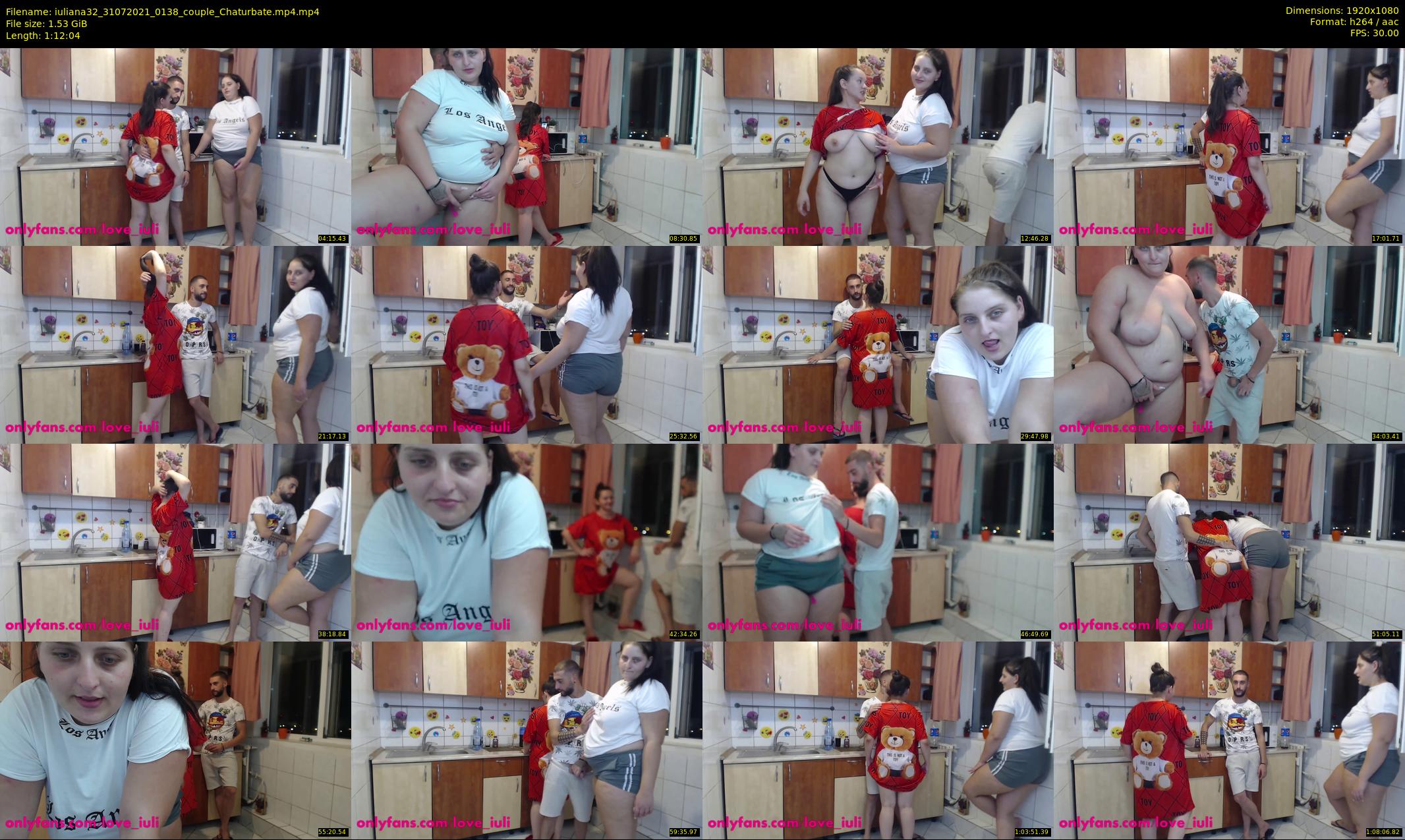 iuliana32 — 73 minute Chaturbate couple cam show recording, 1080p, Jul 31, 2021