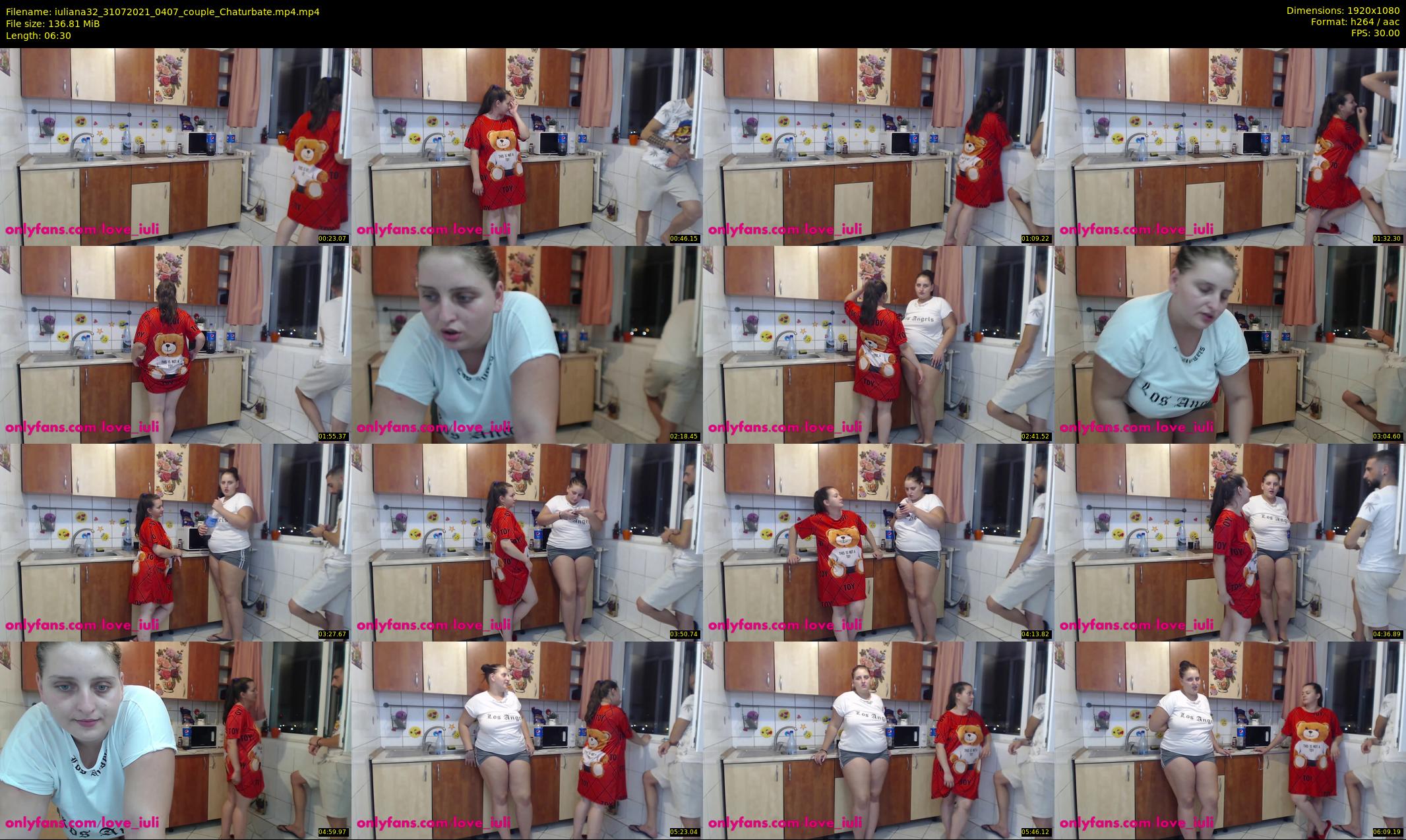 iuliana32 — 7 minute Chaturbate couple cam show recording, 1080p, Jul 31, 2021