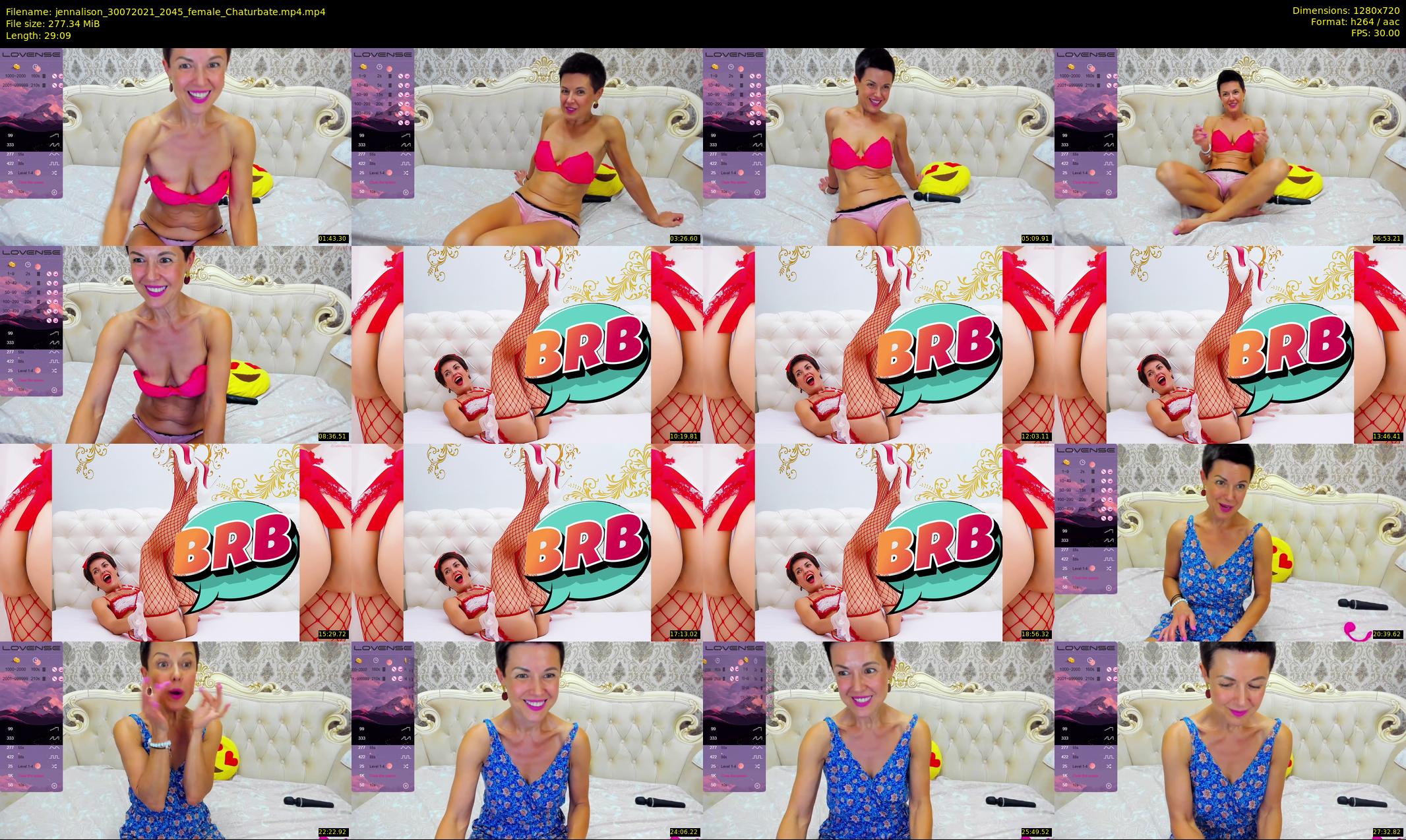 jennalison — 30 minute Chaturbate female cam show recording, 720p, Jul 30, 2021