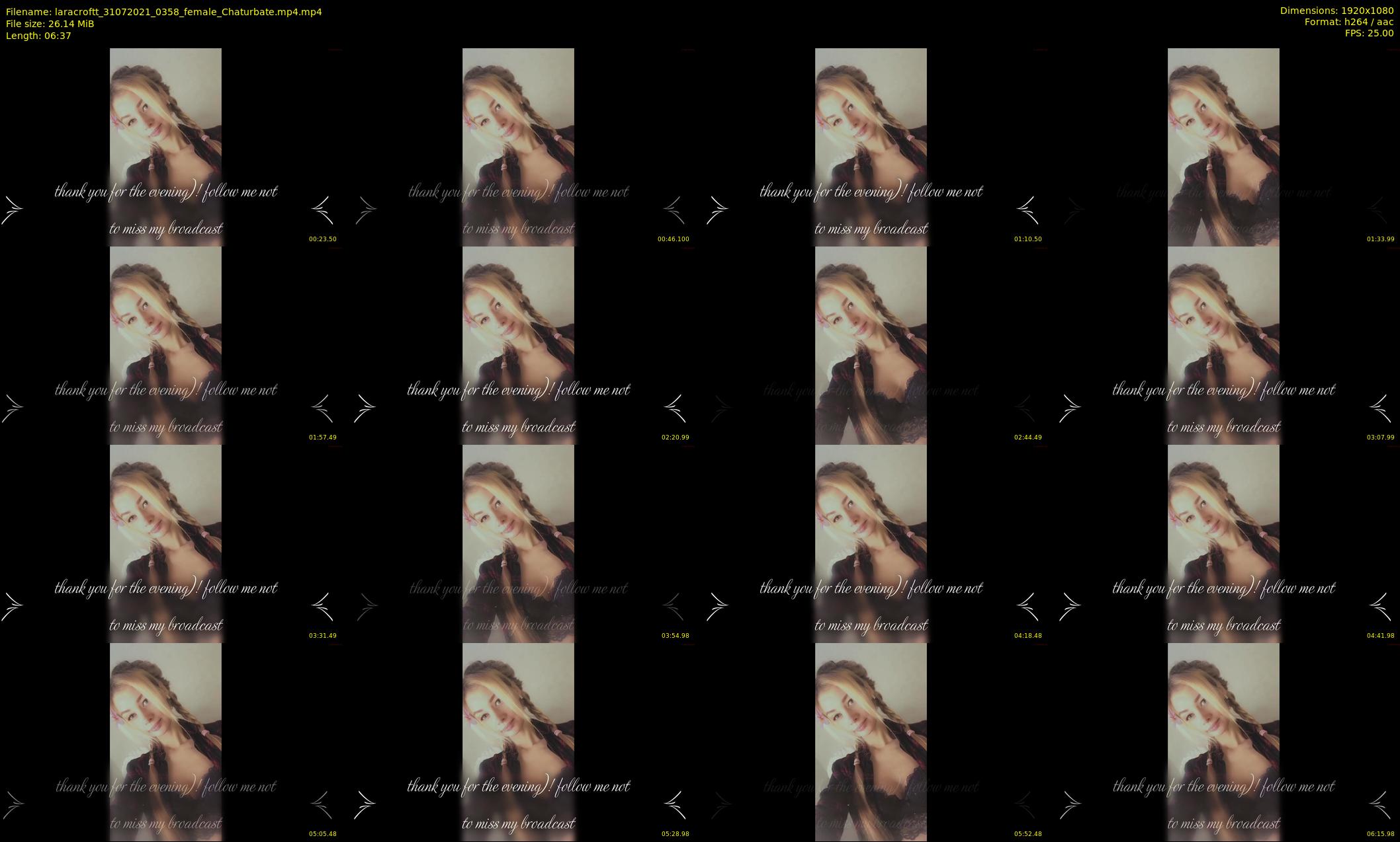 laracroftt — 7 minute Chaturbate female cam show recording, 1080p, Jul 31, 2021