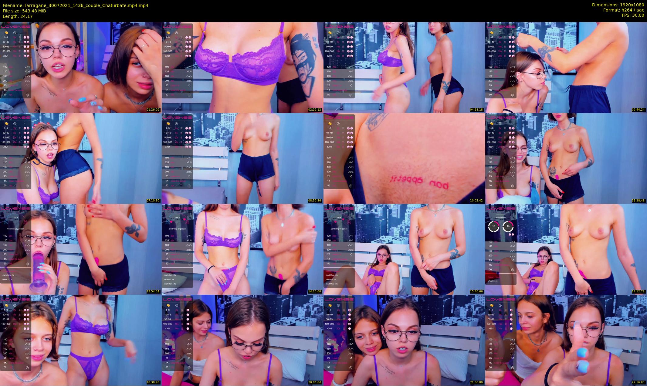 larragane — 25 minute Chaturbate couple cam show recording, 1080p, Jul 30, 2021