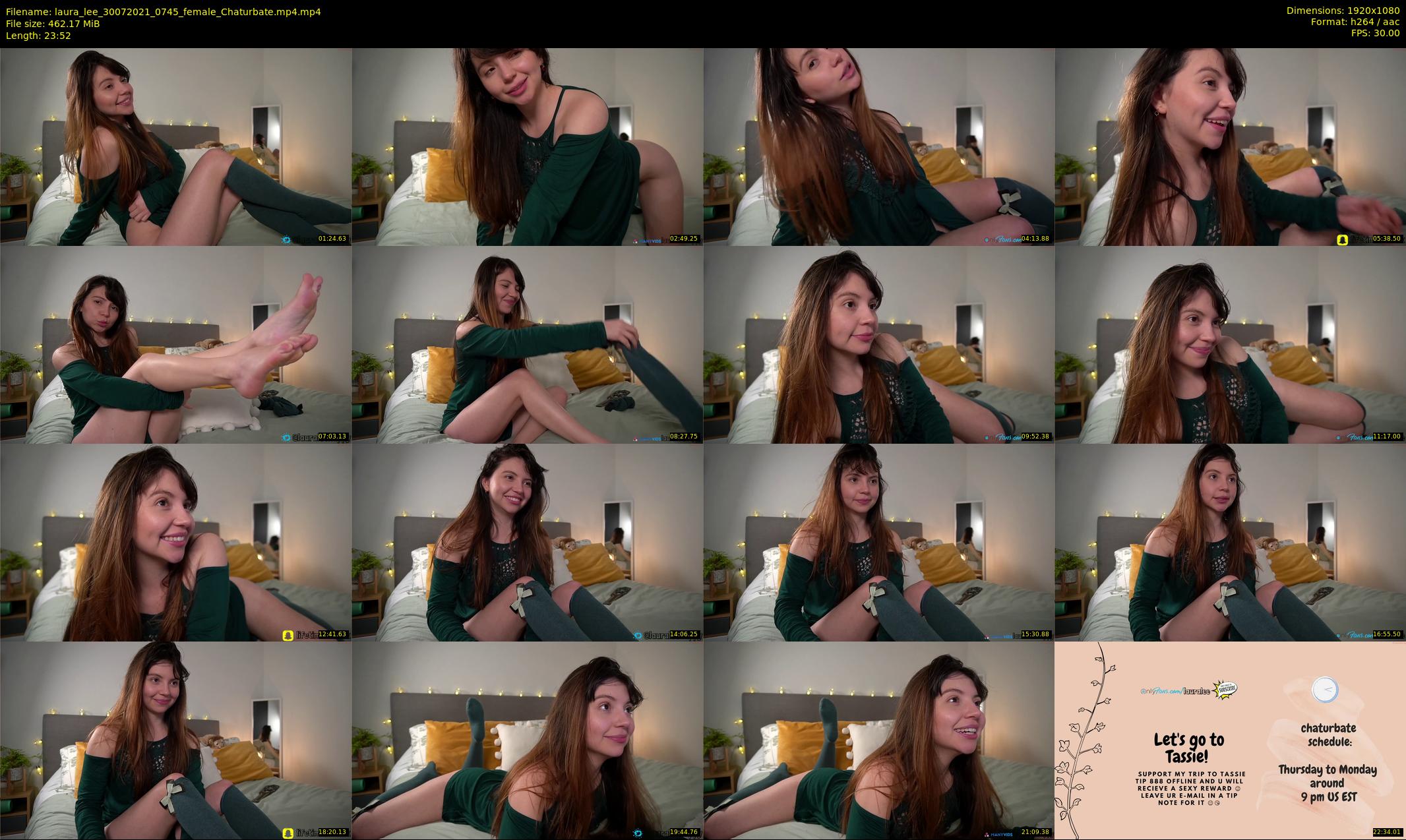 laura_lee — 24 minute Chaturbate female cam show recording, 1080p, Jul 30, 2021