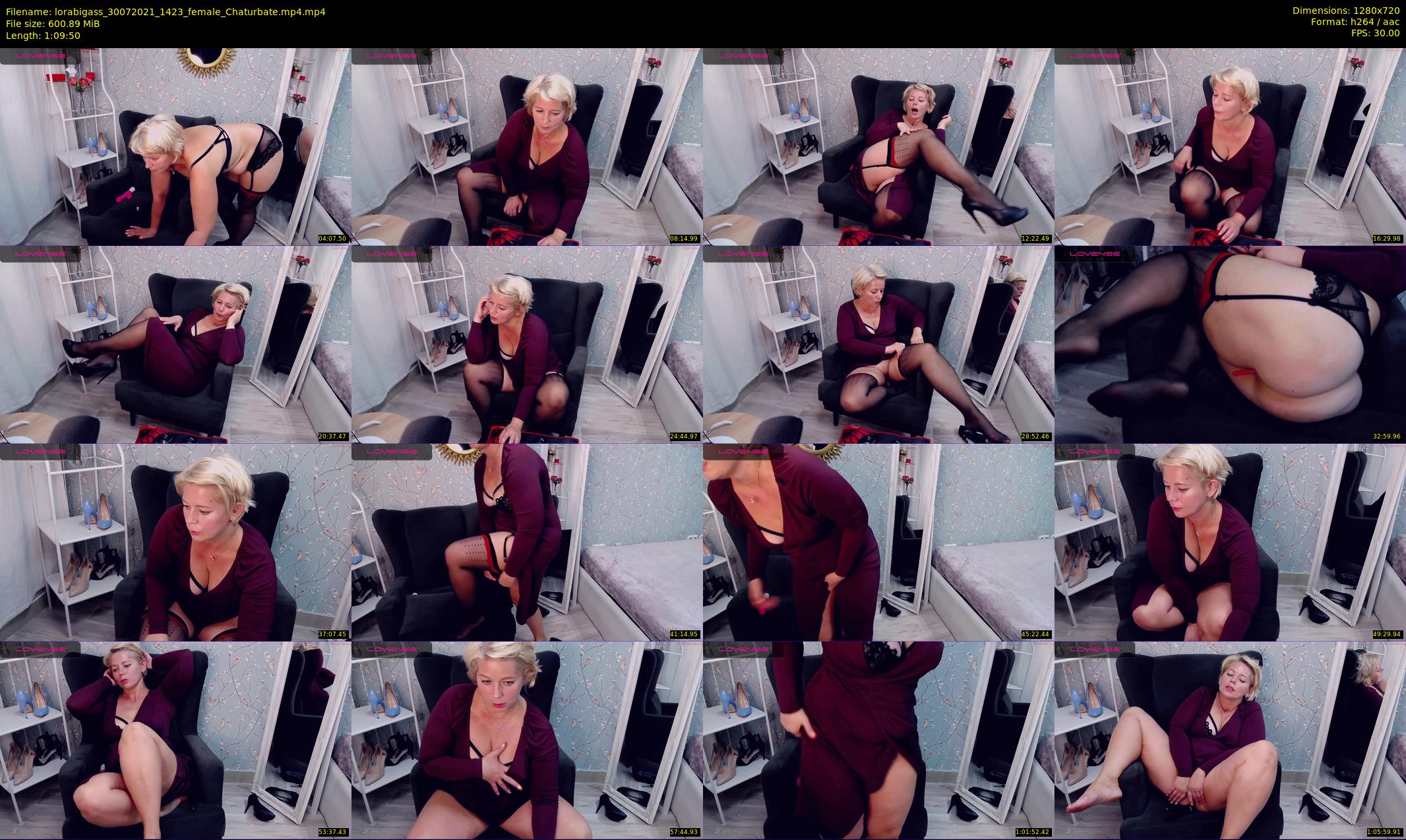 lorabigass — 70 minute Chaturbate female cam show recording, 720p, Jul 30, 2021