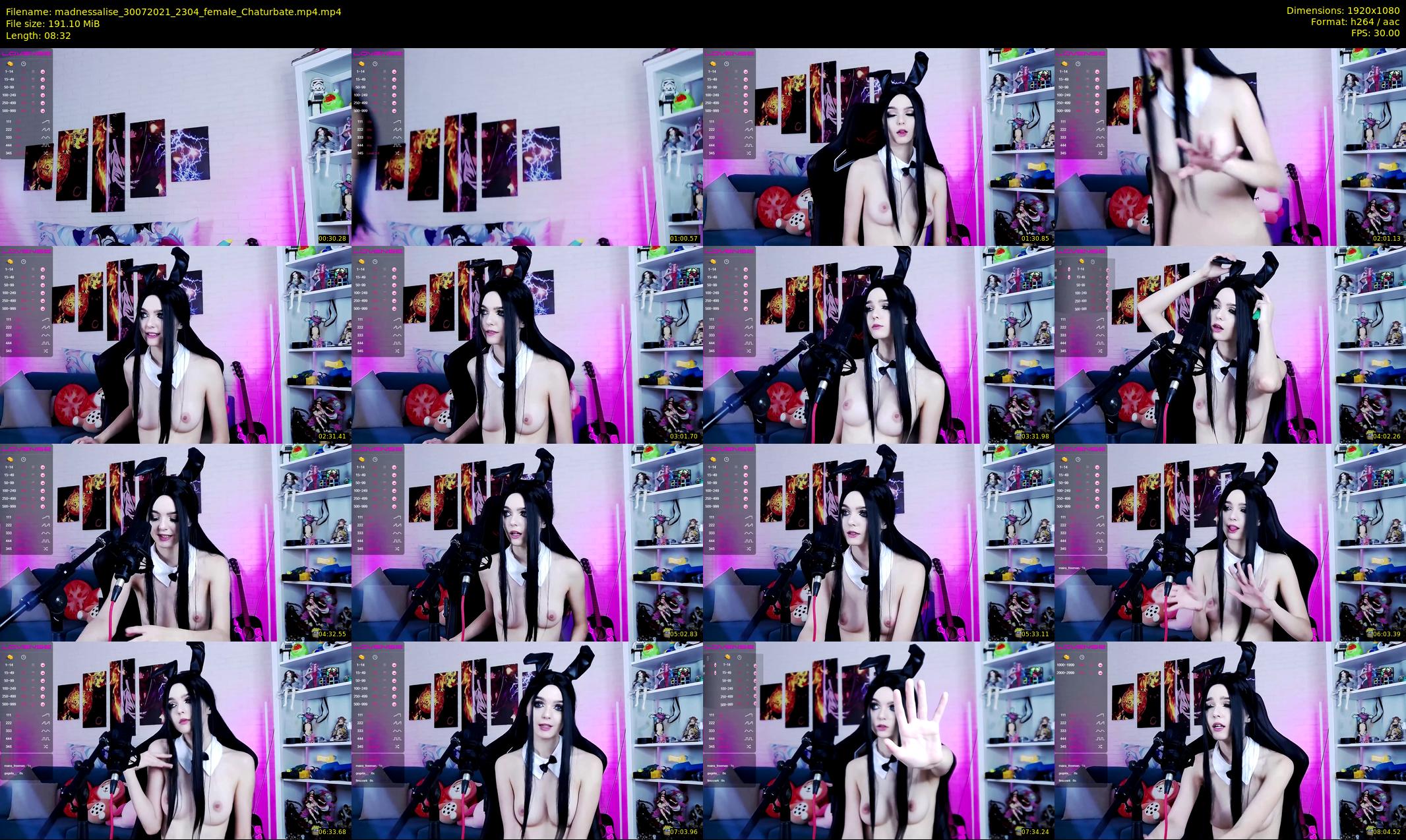 madnessalise — 9 minute Chaturbate female cam show recording, 1080p, Jul 30, 2021