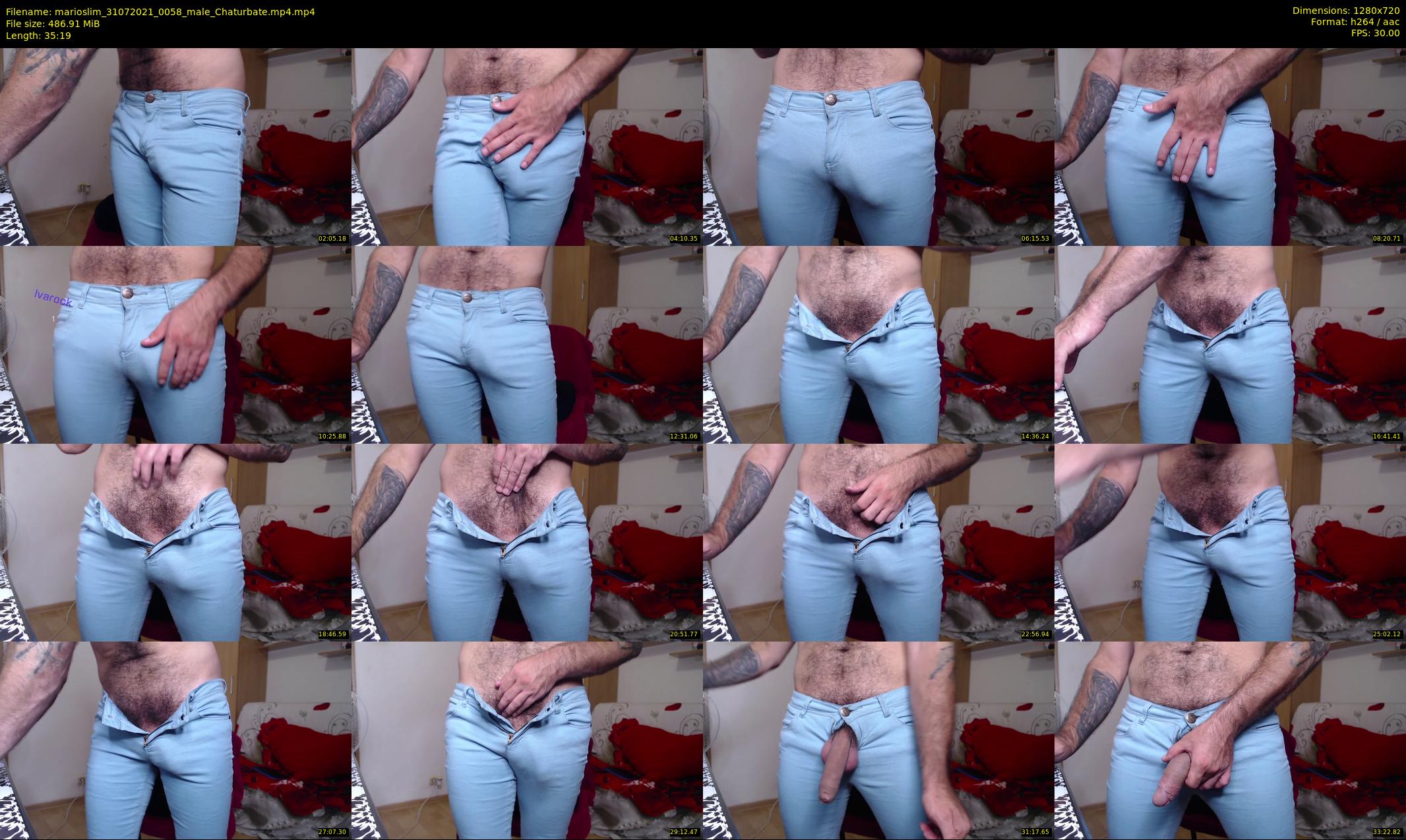 marioslim — 36 minute Chaturbate male cam show recording, 720p, Jul 31, 2021