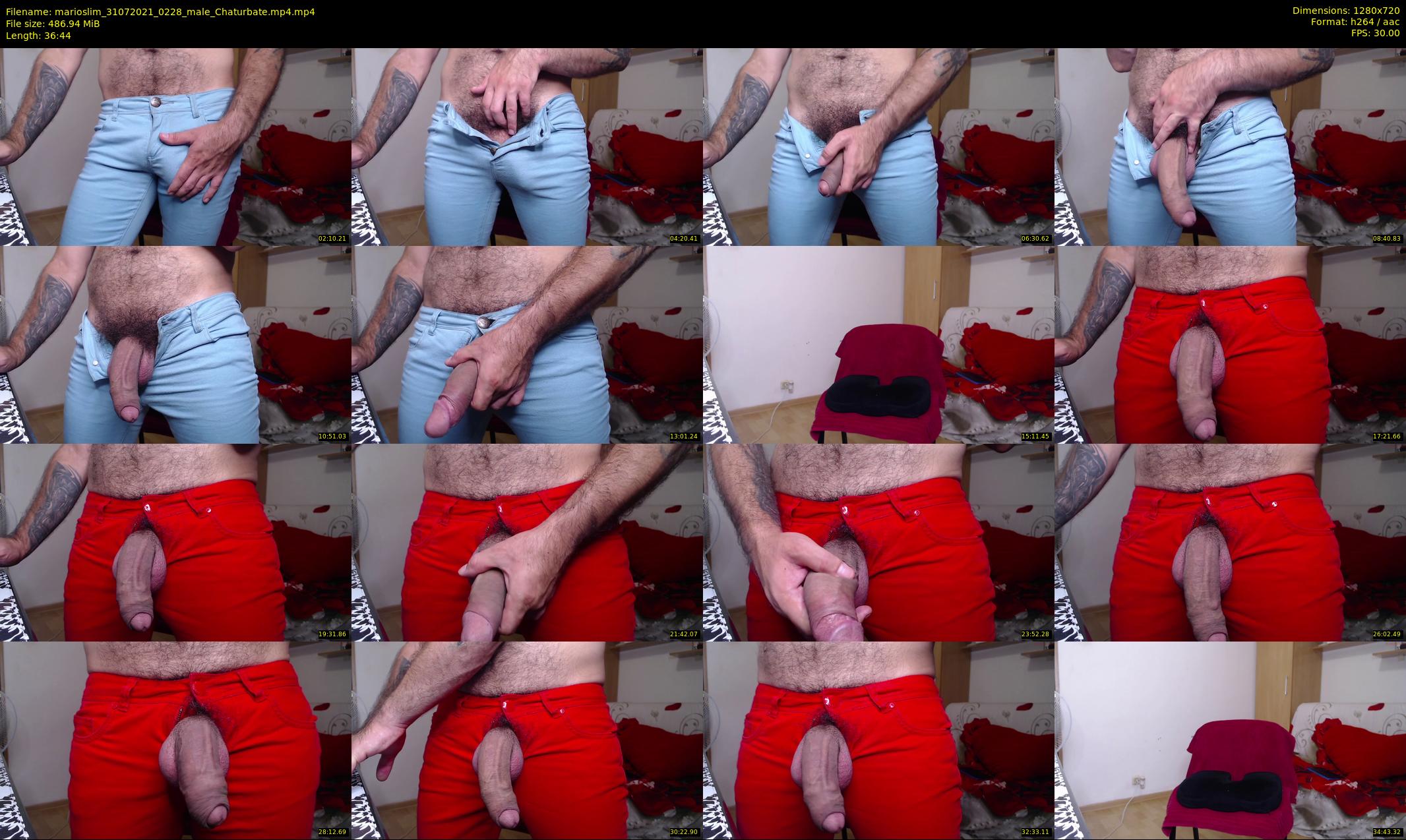 marioslim — 37 minute Chaturbate male cam show recording, 720p, Jul 31, 2021