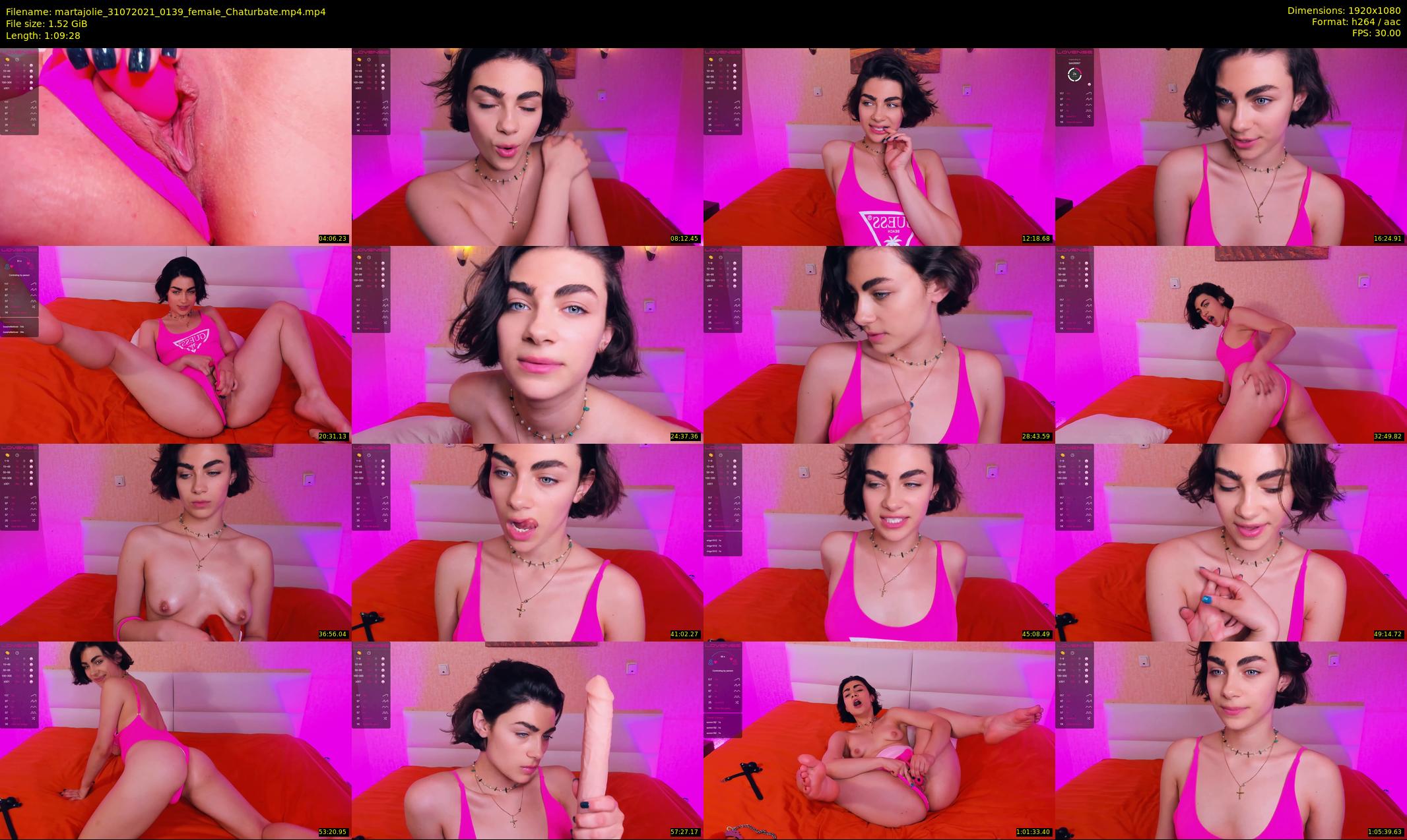 martajolie — 70 minute Chaturbate female cam show recording, 1080p, Jul 31, 2021