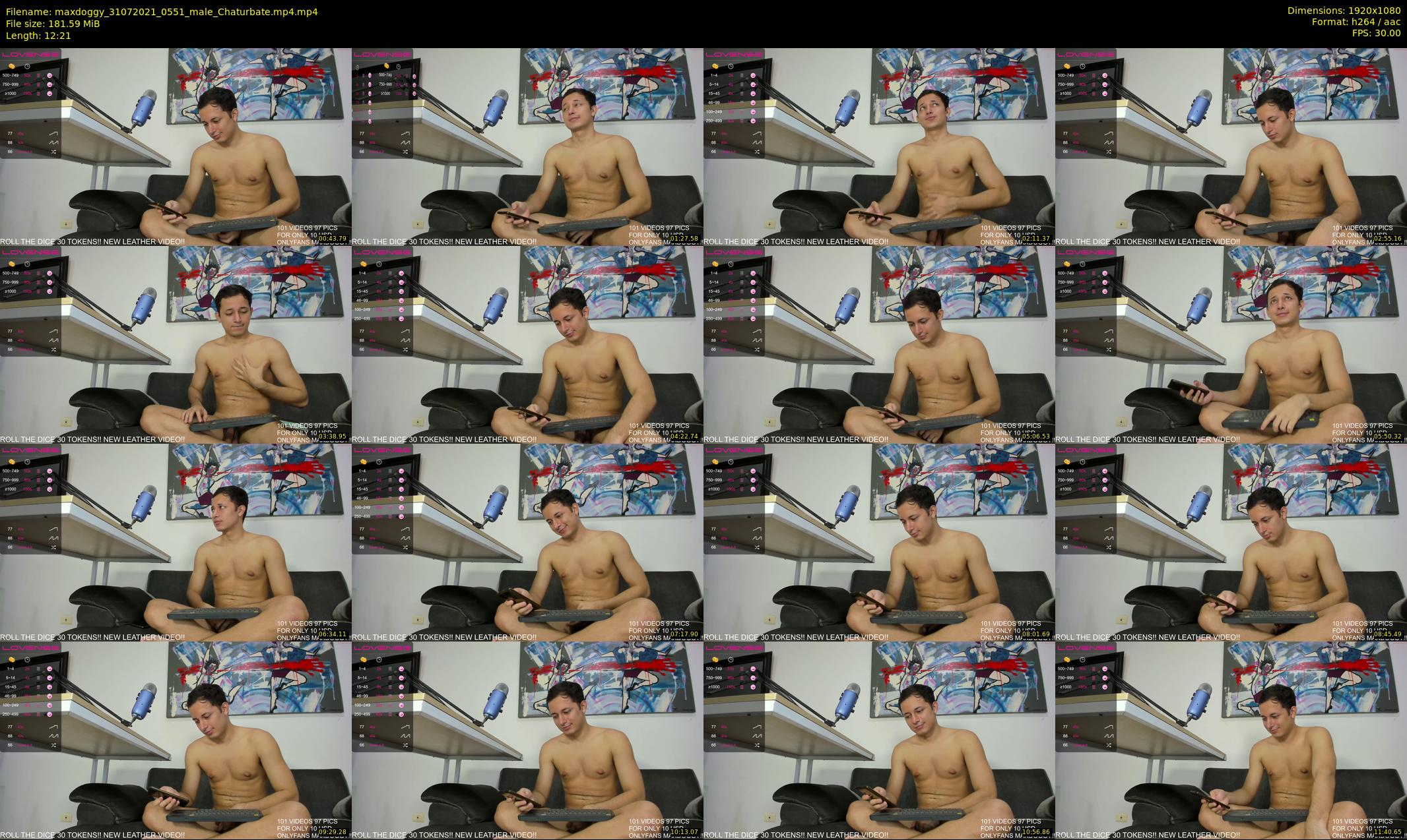 maxdoggy — 13 minute Chaturbate male cam show recording, 1080p, Jul 31, 2021