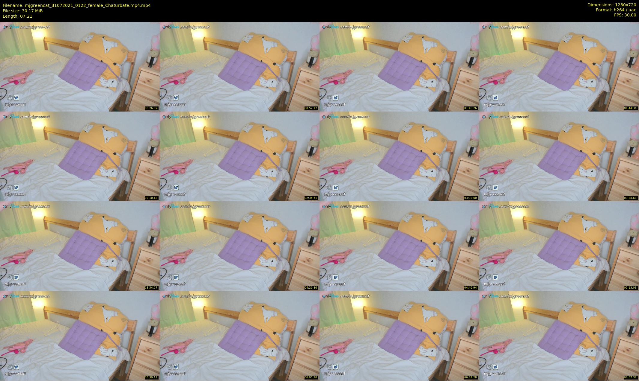 mjgreencat — 8 minute Chaturbate female cam show recording, 720p, Jul 31, 2021