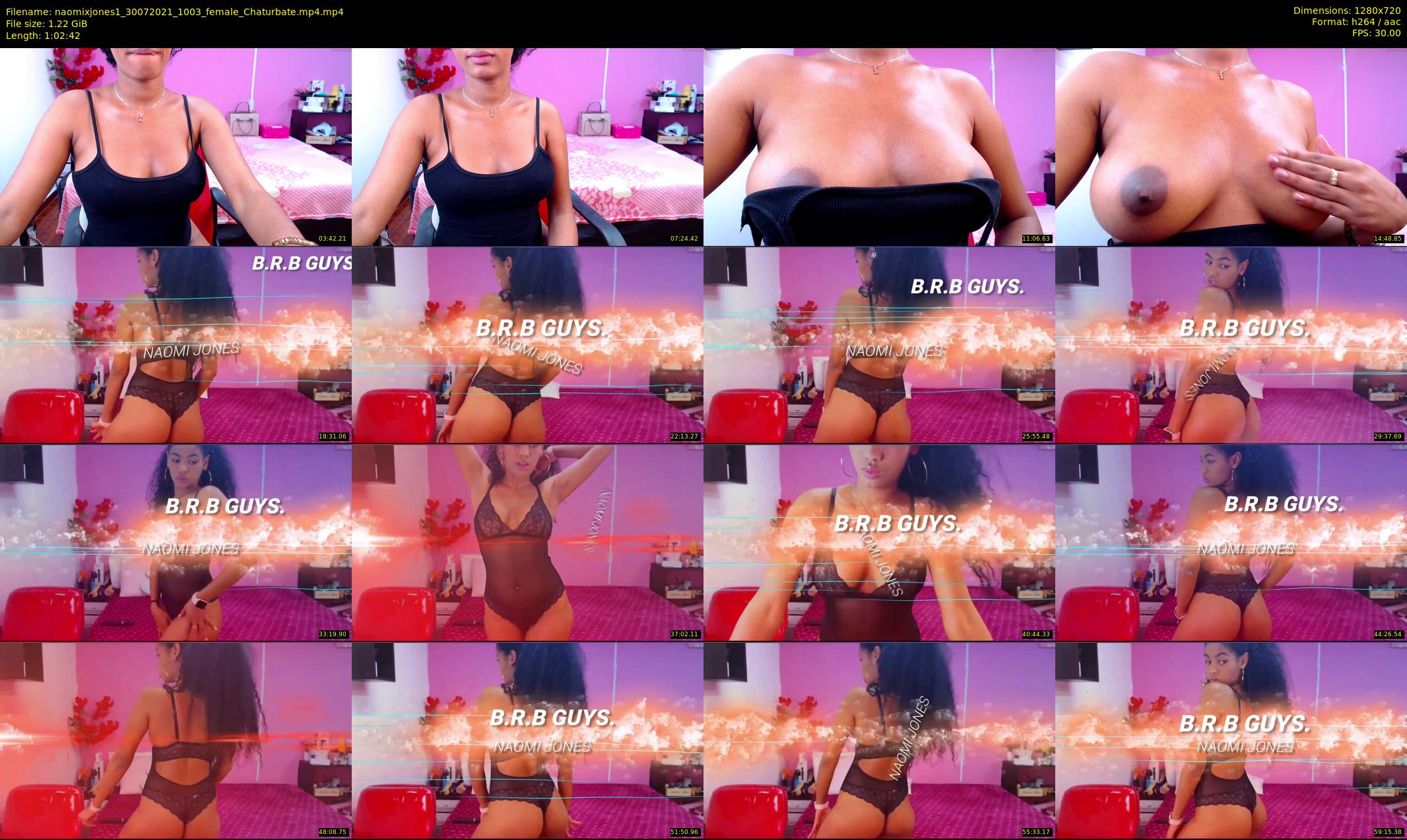 naomixjones1 — 63 minute Chaturbate female cam show recording, 720p, Jul 30, 2021