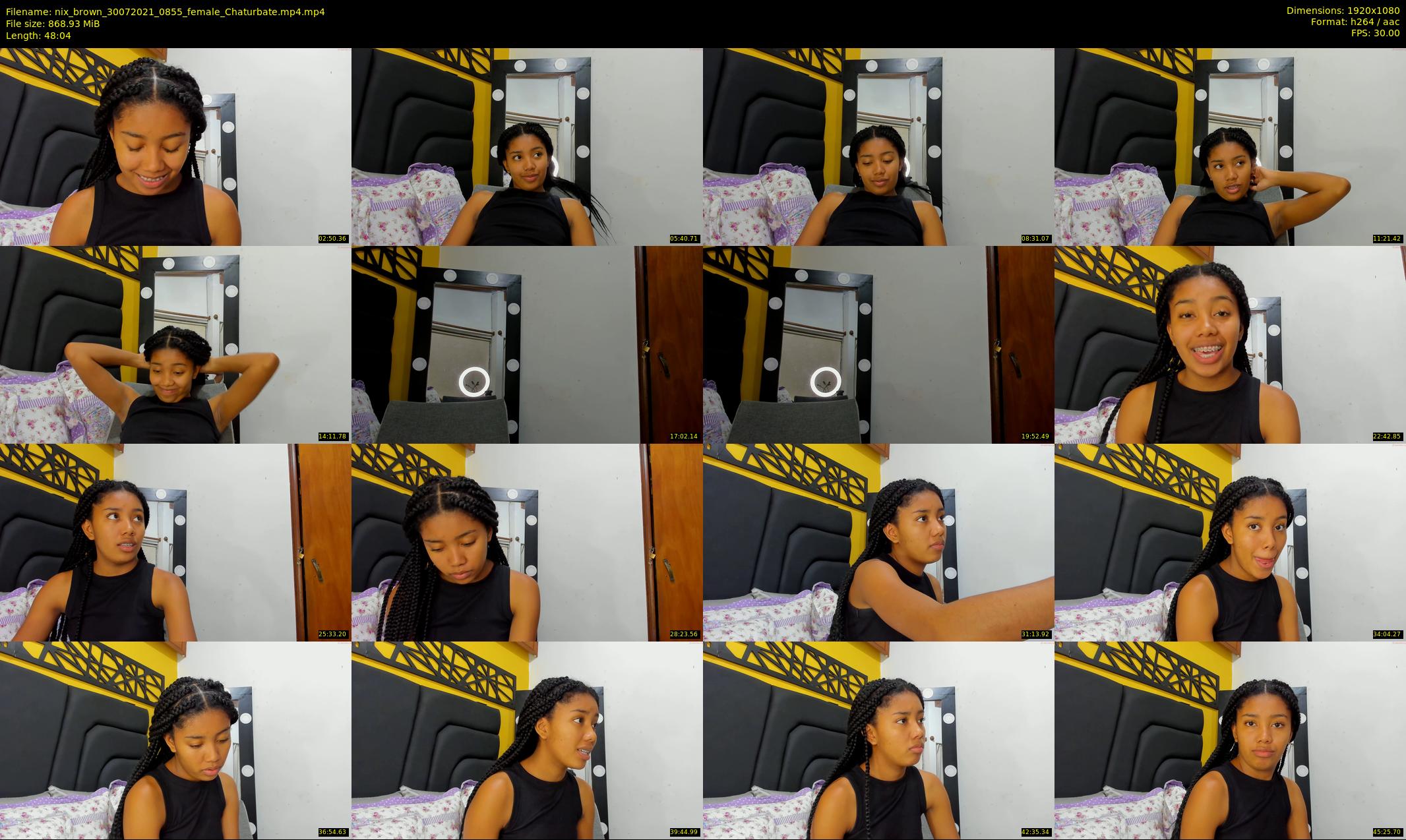 nix_brown — 49 minute Chaturbate female cam show recording, 1080p, Jul 30, 2021