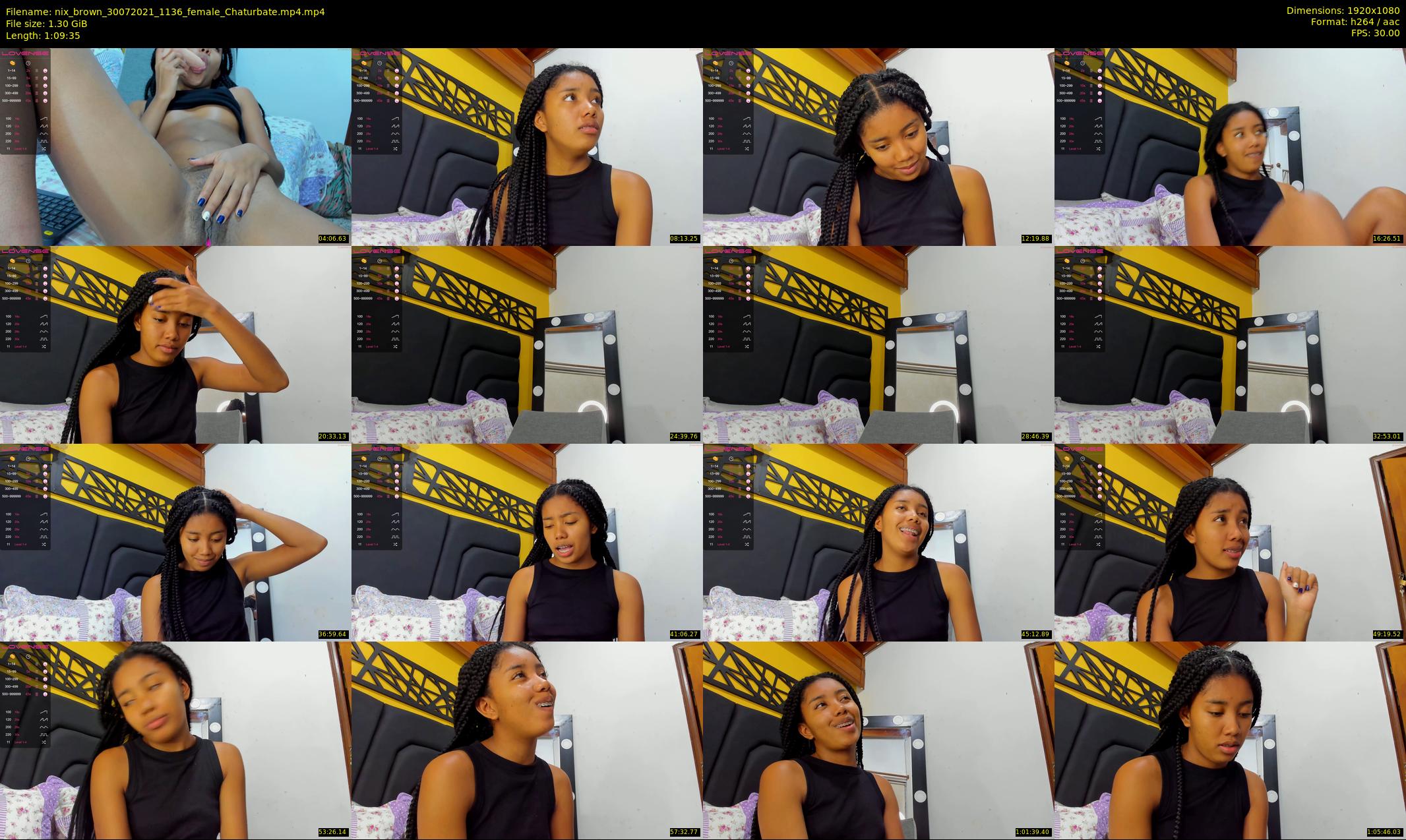 nix_brown — 70 minute Chaturbate female cam show recording, 1080p, Jul 30, 2021