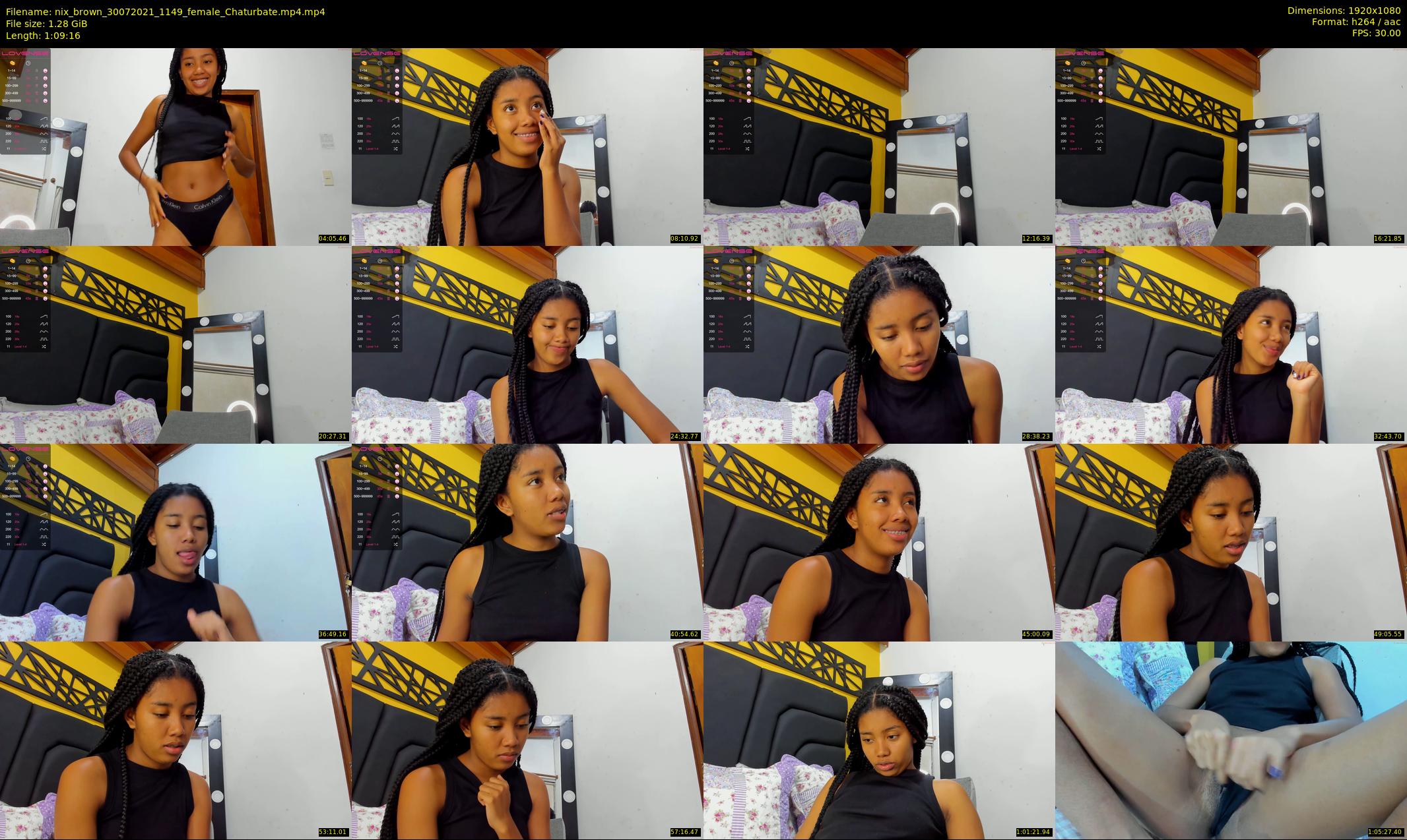 nix_brown — 70 minute Chaturbate female cam show recording, 1080p, Jul 30, 2021