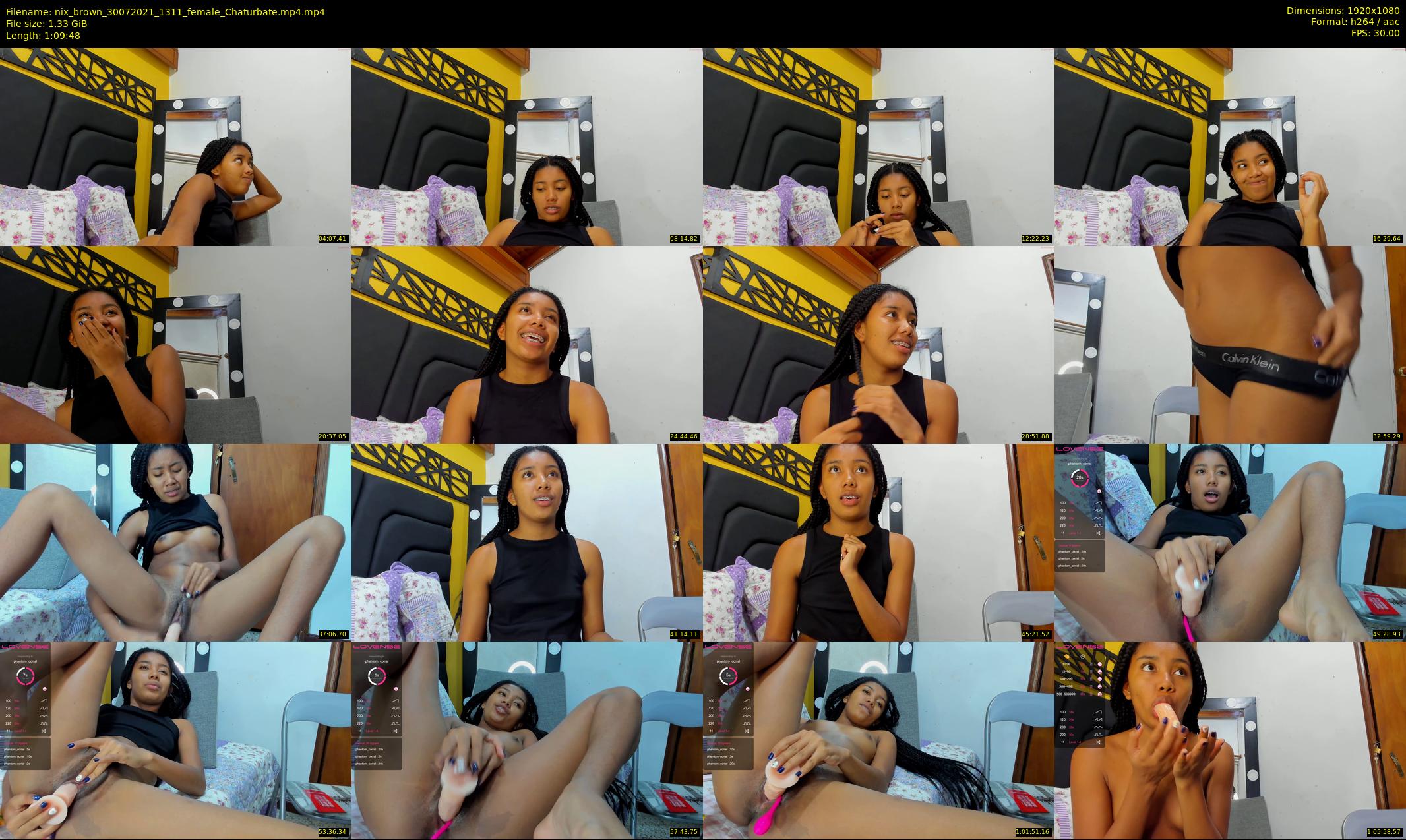 nix_brown — 70 minute Chaturbate female cam show recording, 1080p, Jul 30, 2021